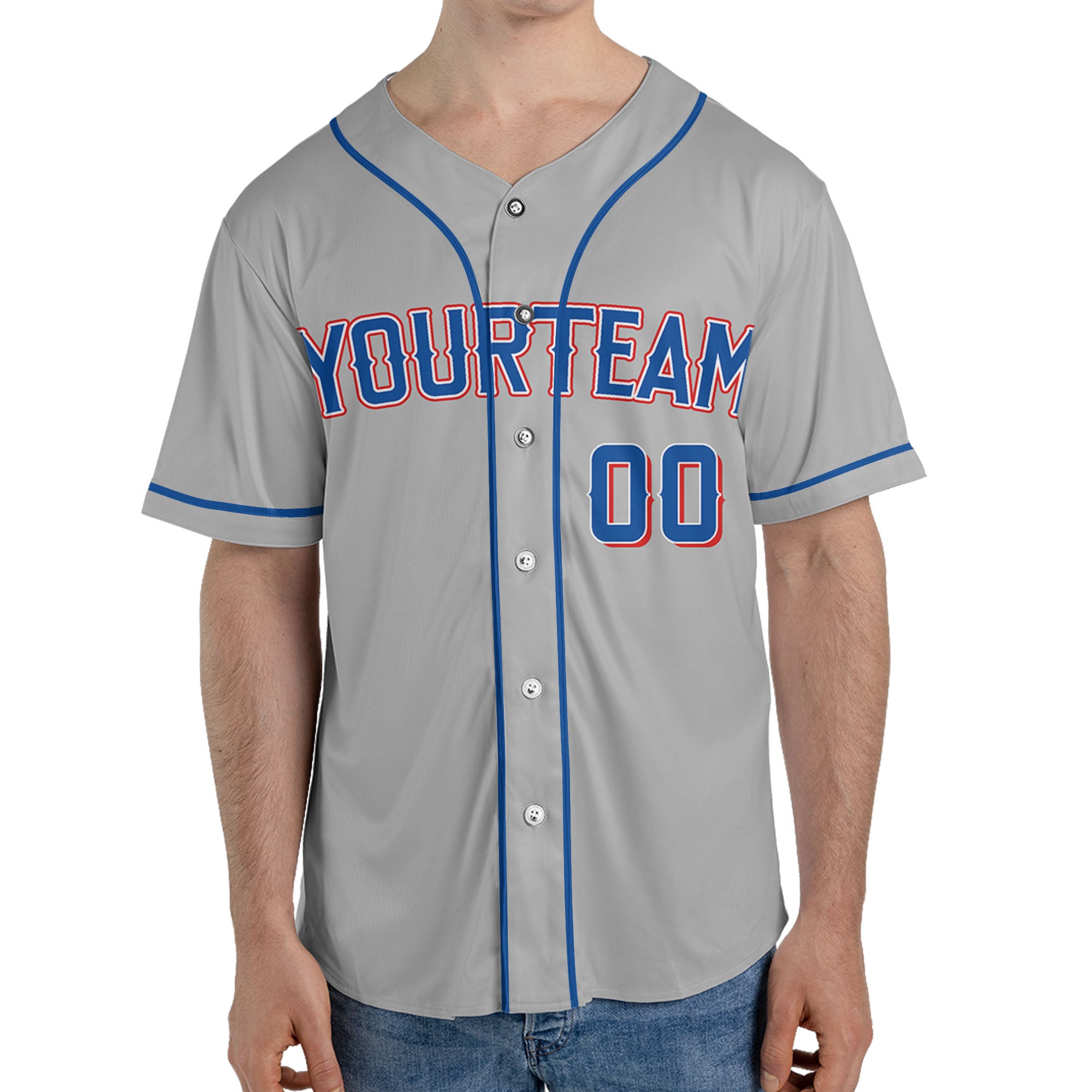 Custom Baseball Team Name Number So Cool Grey