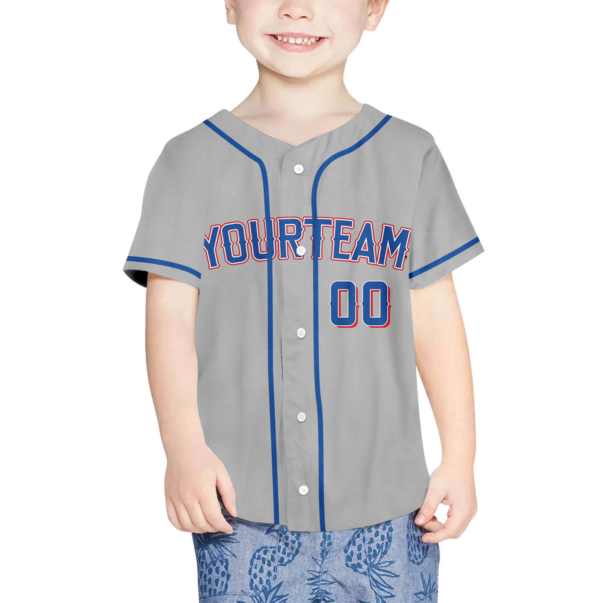 Custom Baseball Team Name Number So Cool Grey