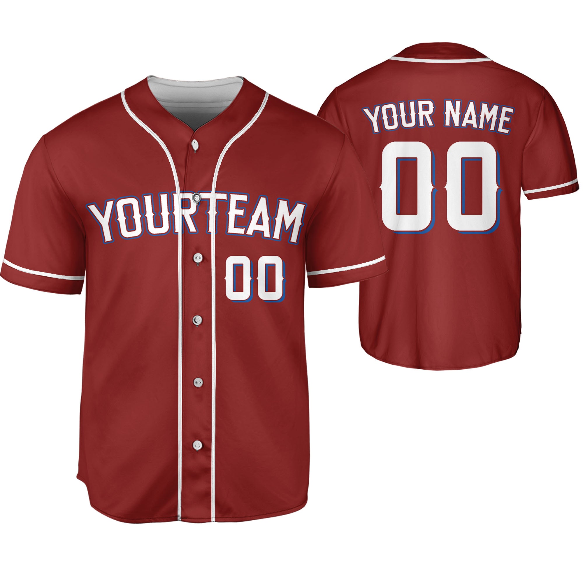 Custom Baseball Team Name Number So Cool Maroon