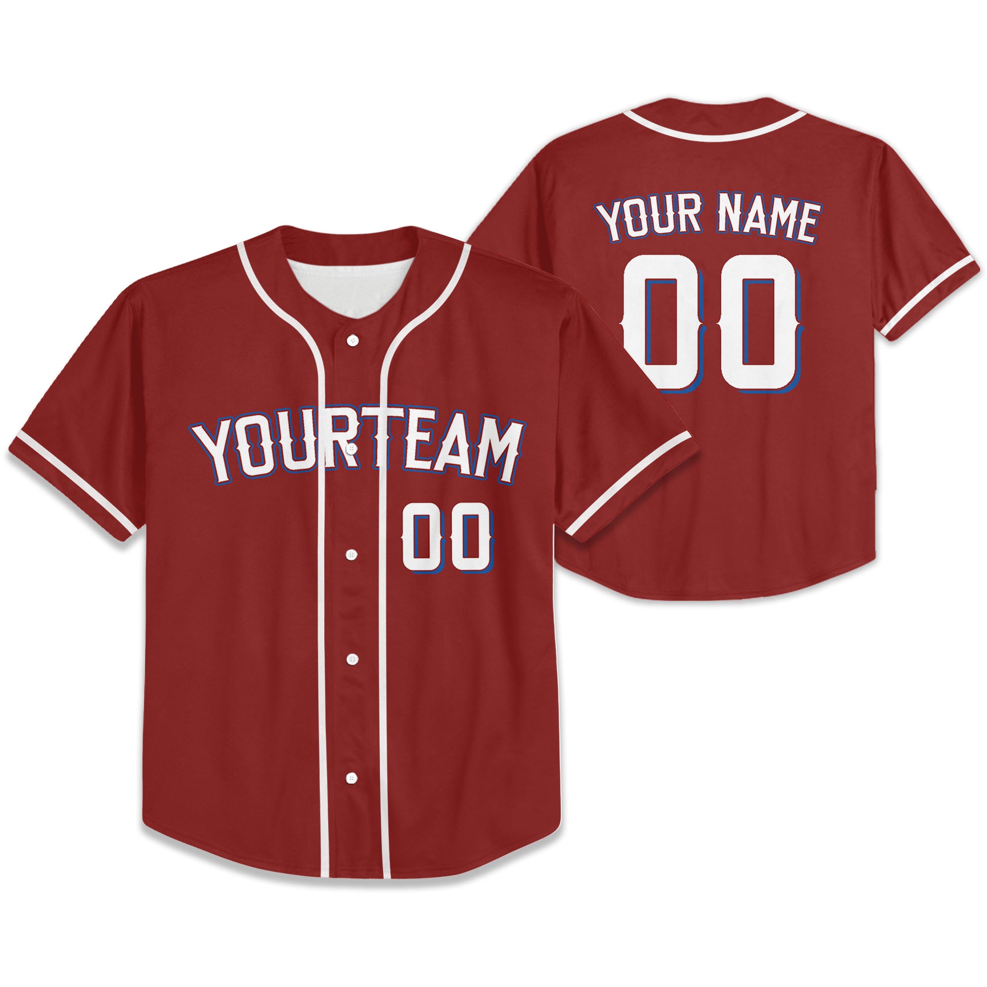 Custom Baseball Team Name Number So Cool Maroon
