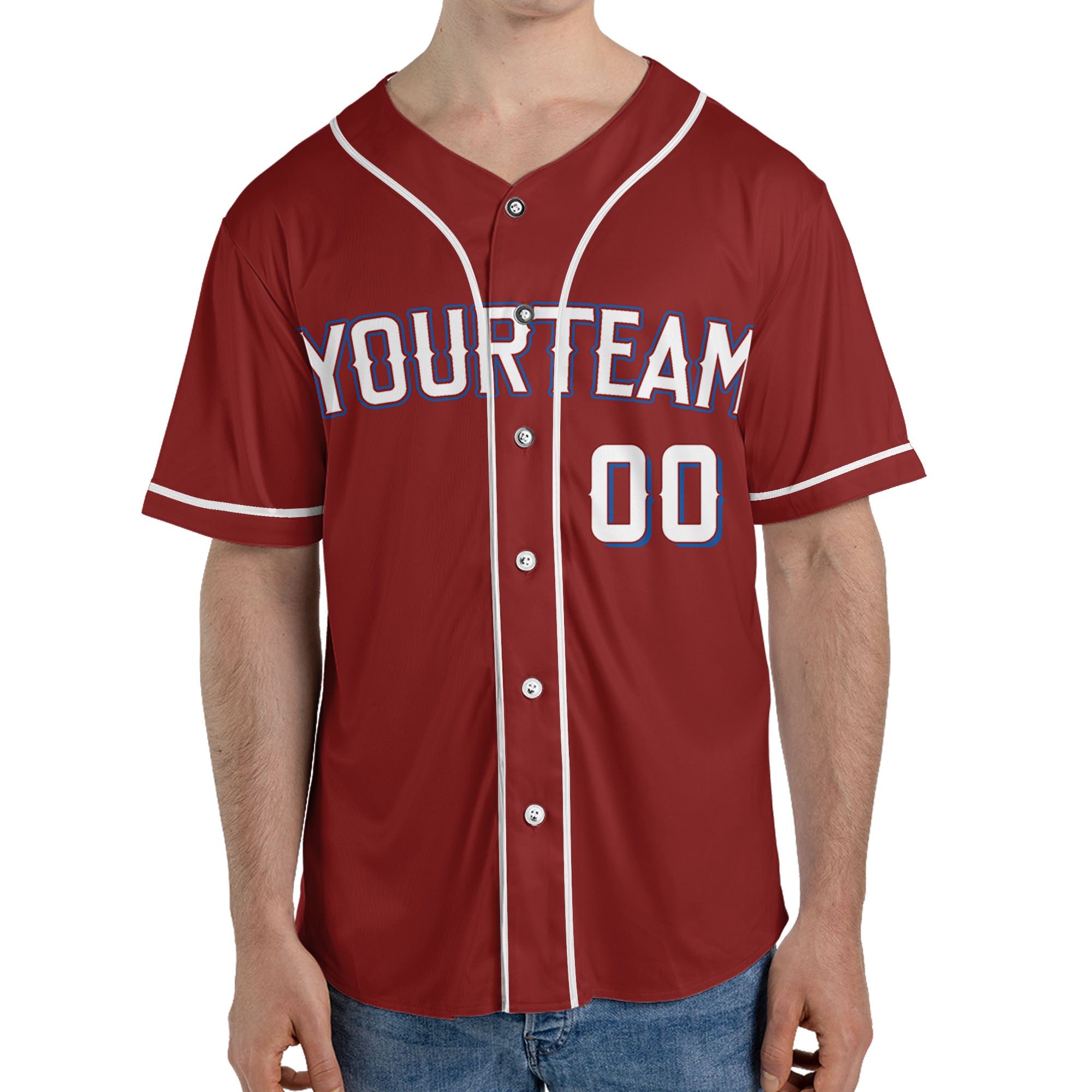 Custom Baseball Team Name Number So Cool Maroon