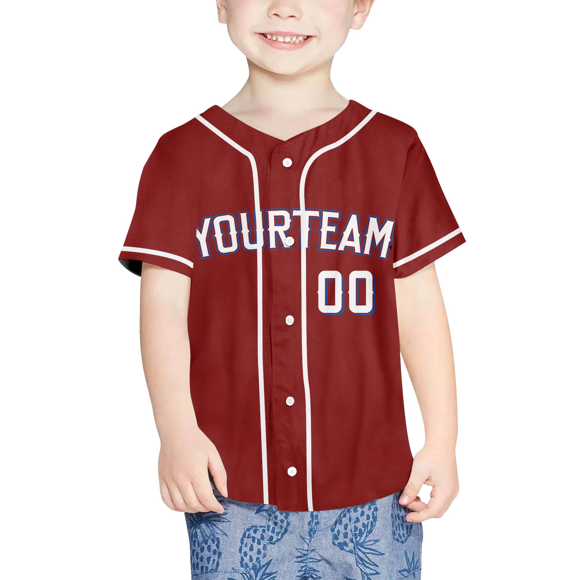 Custom Baseball Team Name Number So Cool Maroon