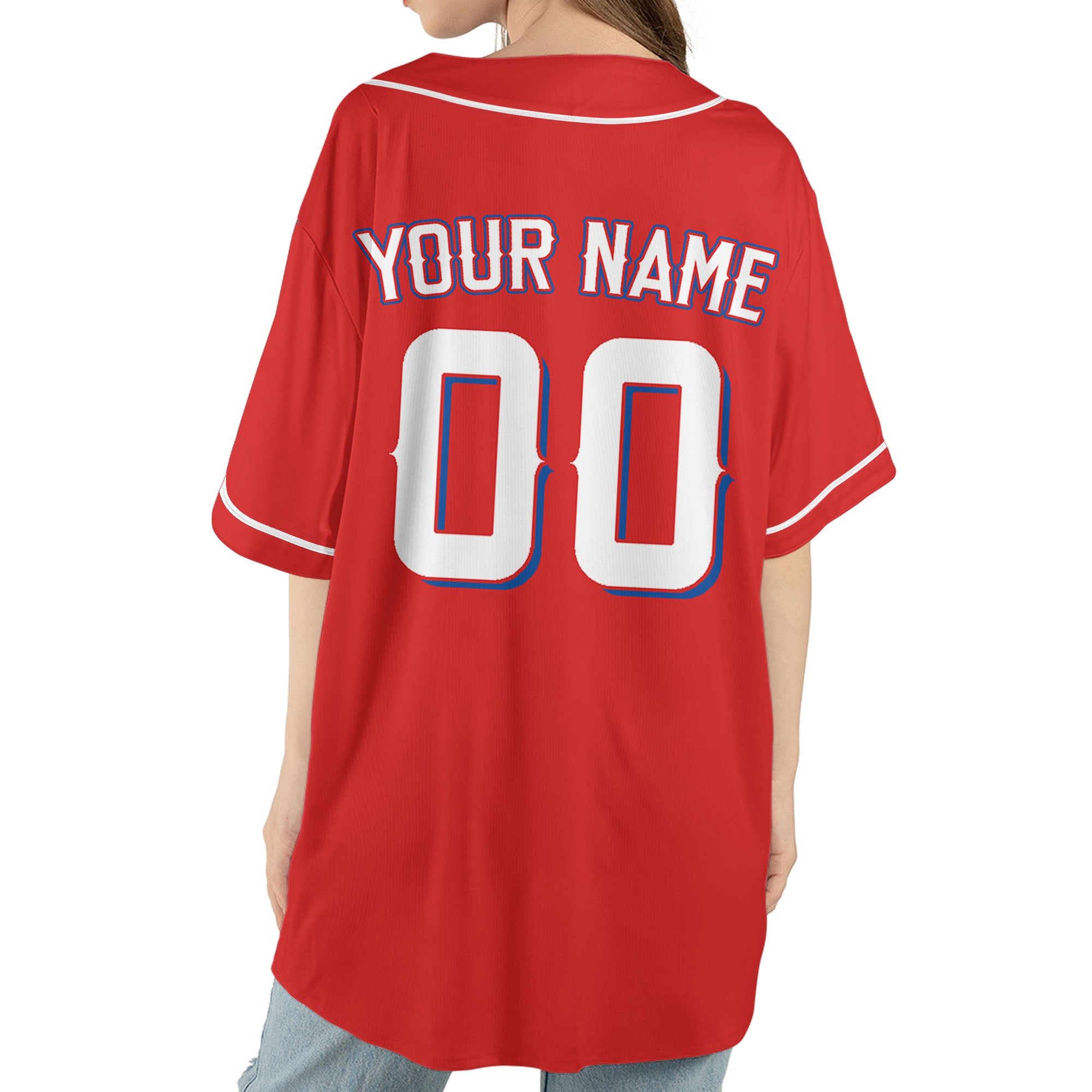 Custom Baseball Team Name Number So Cool Red