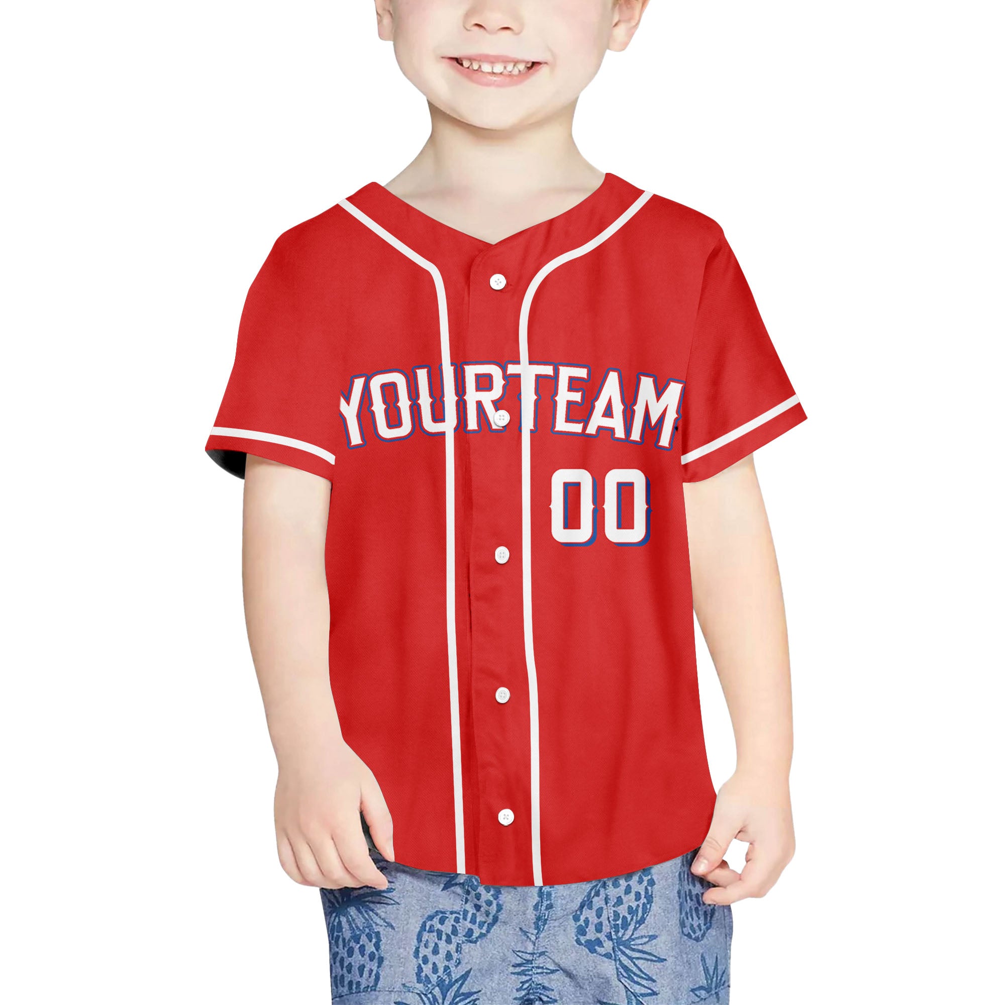 Custom Baseball Team Name Number So Cool Red