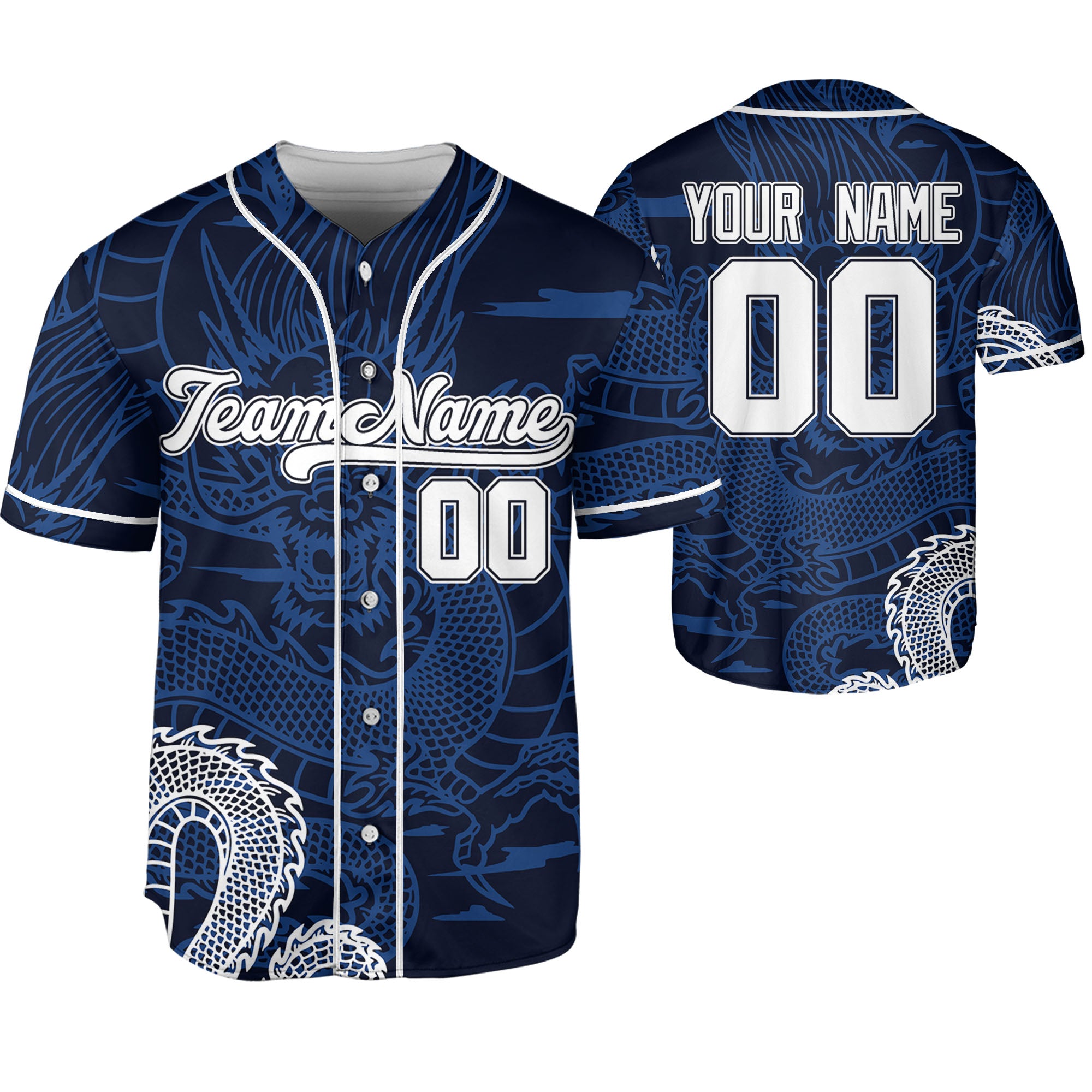 Personalize-Team-Name-Sky-Dragon-Blue-Baseball-Jersey