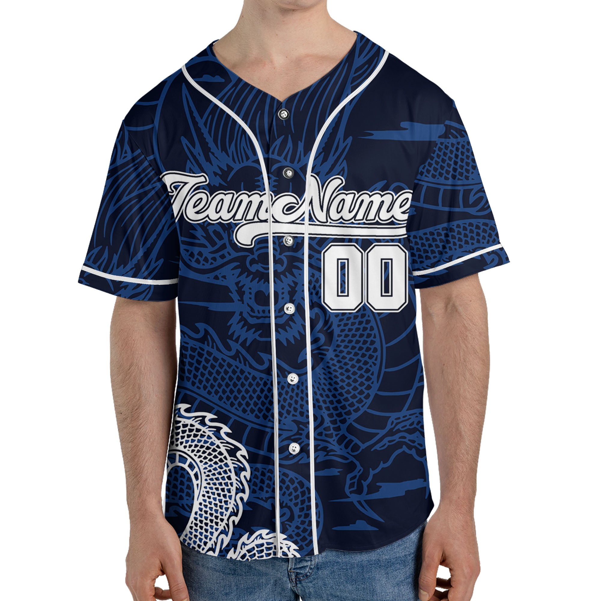 Personalize-Team-Name-Sky-Dragon-Blue-Baseball-Jersey