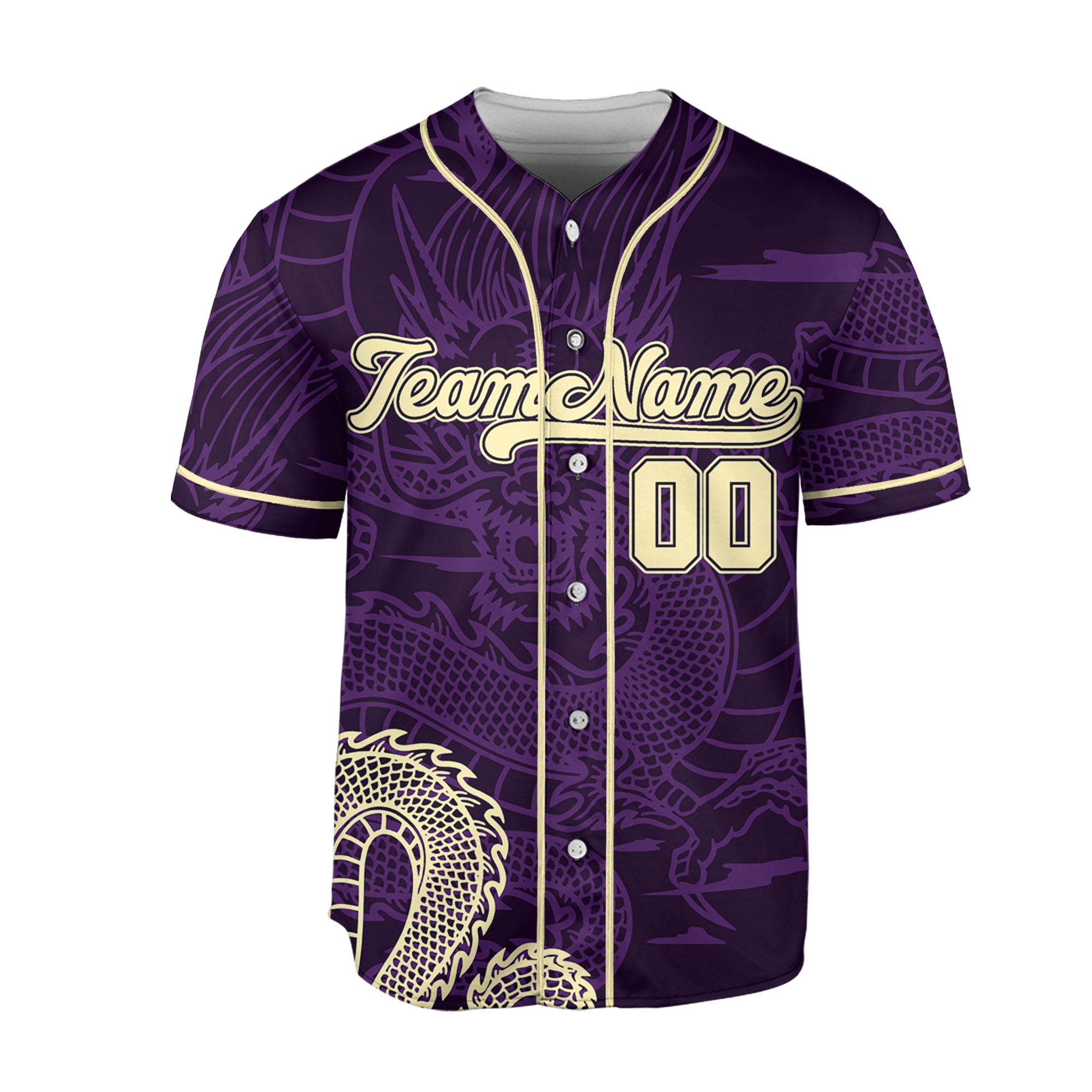 Personalize-Team-Name-Sky-Dragon-Purple-Baseball-Jersey