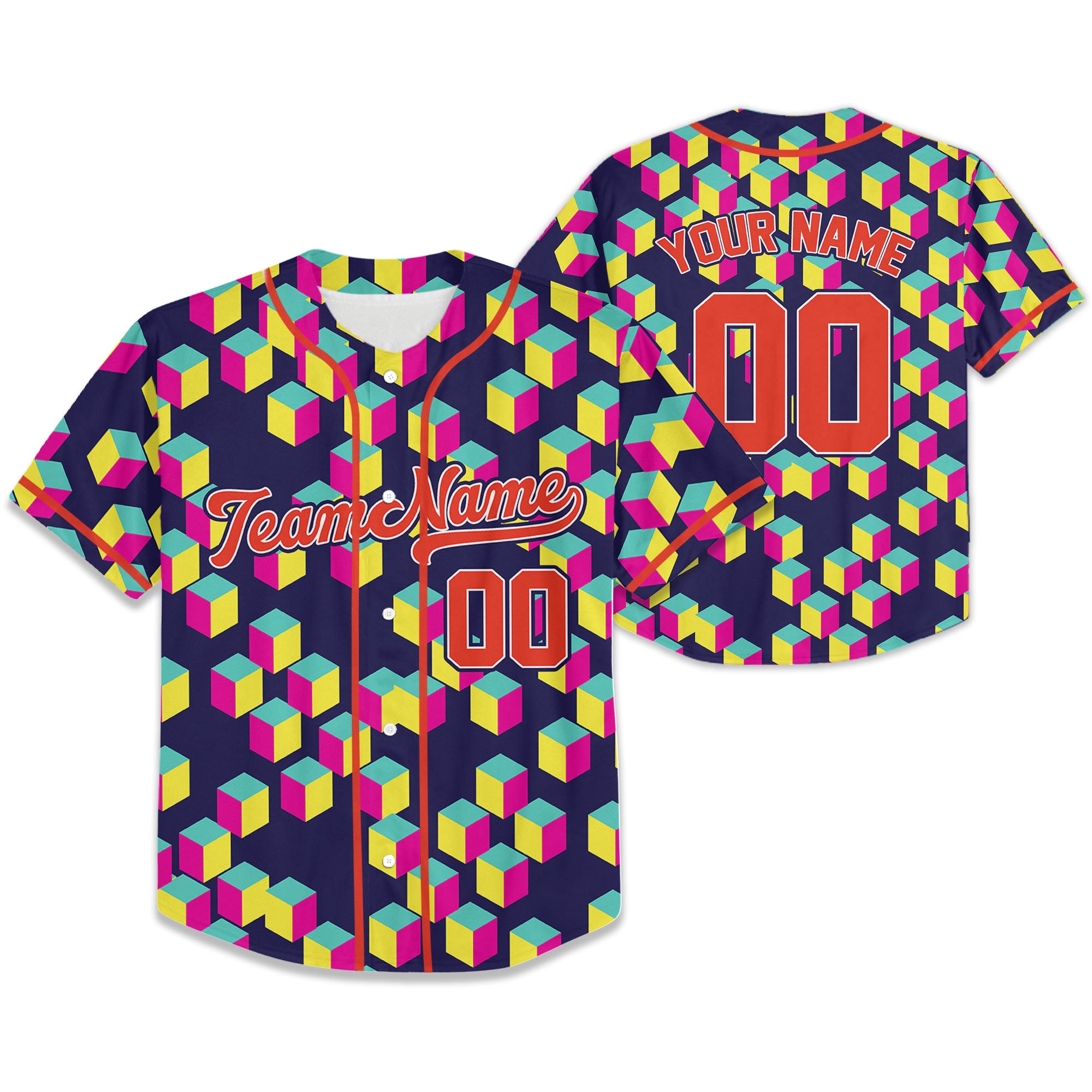 Personalize-Team-Name-Trippy-Colorful-Isometric-Brochure