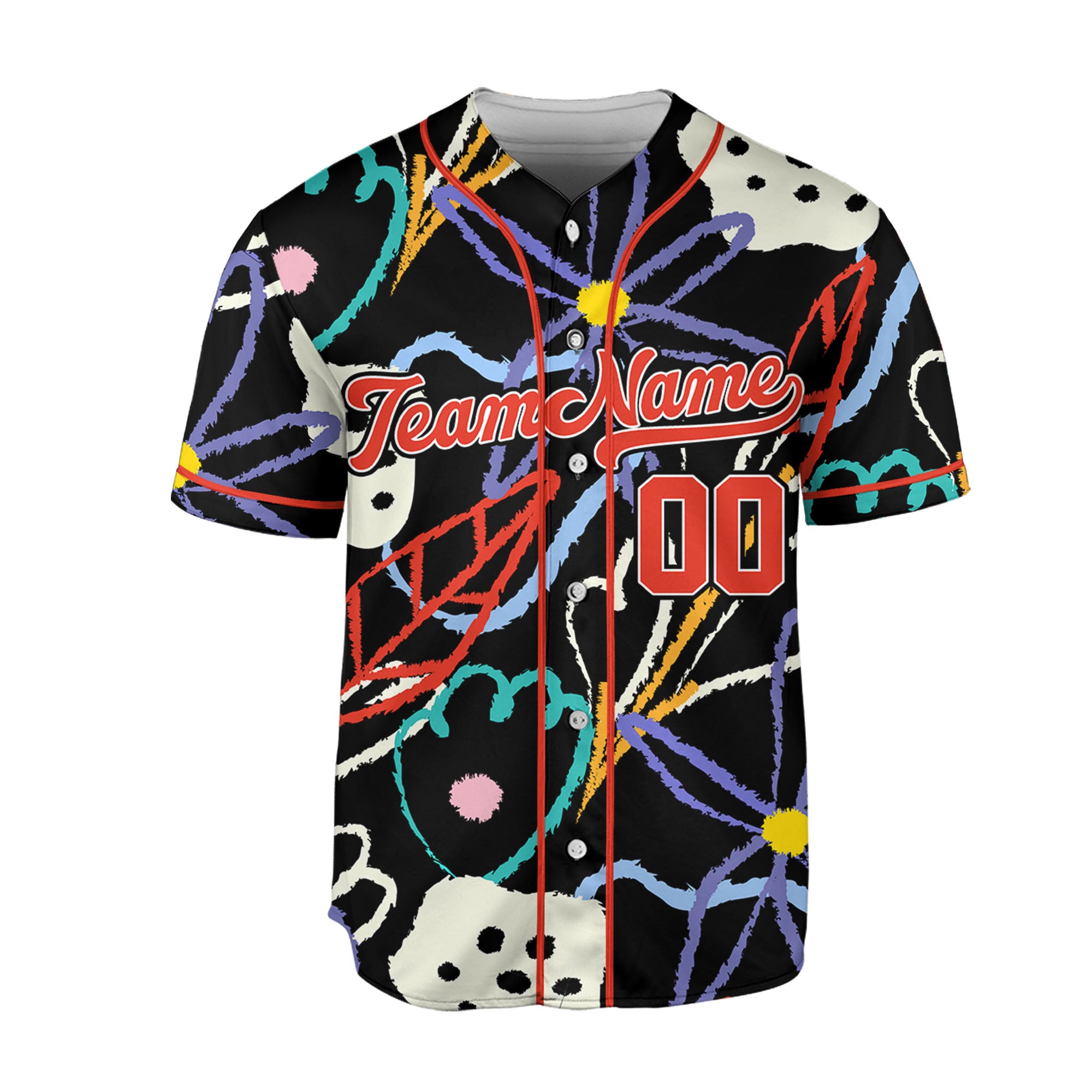 Personalize-Team-Name-Trippy-Colorful-Painted-Abstract-Floral