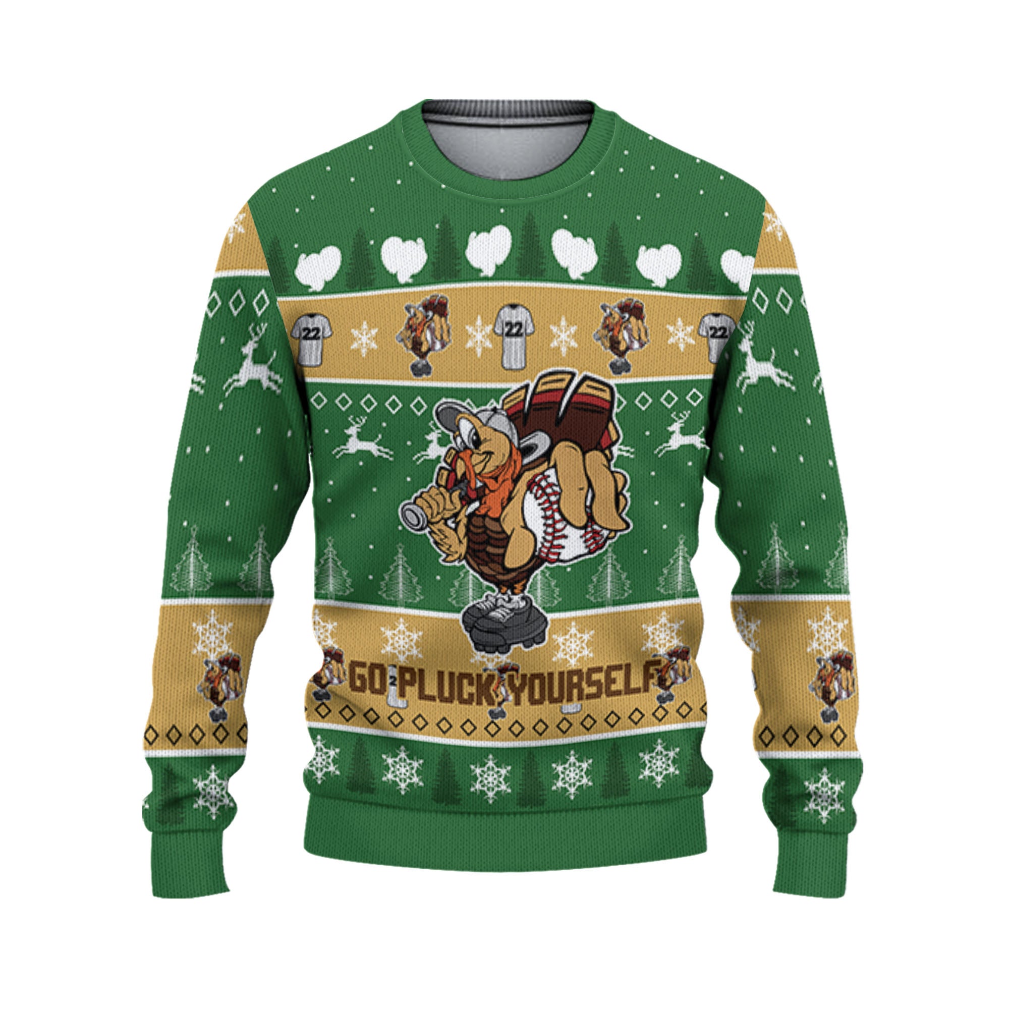 personalize-ugly-thanksgiving-turkey-player-baseball-green-nda31-3765