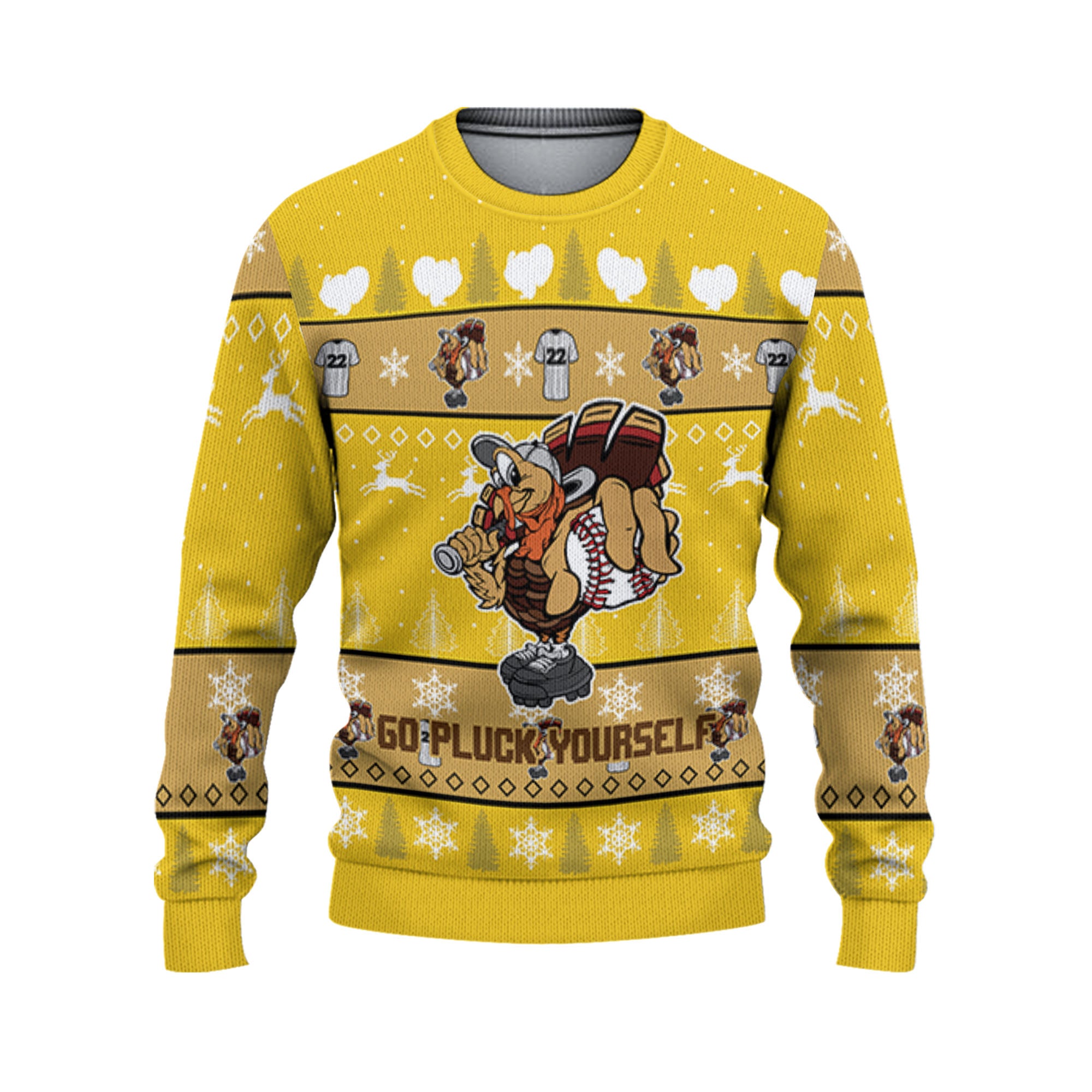 personalize-ugly-thanksgiving-turkey-player-baseball-yellow-nda31-6739