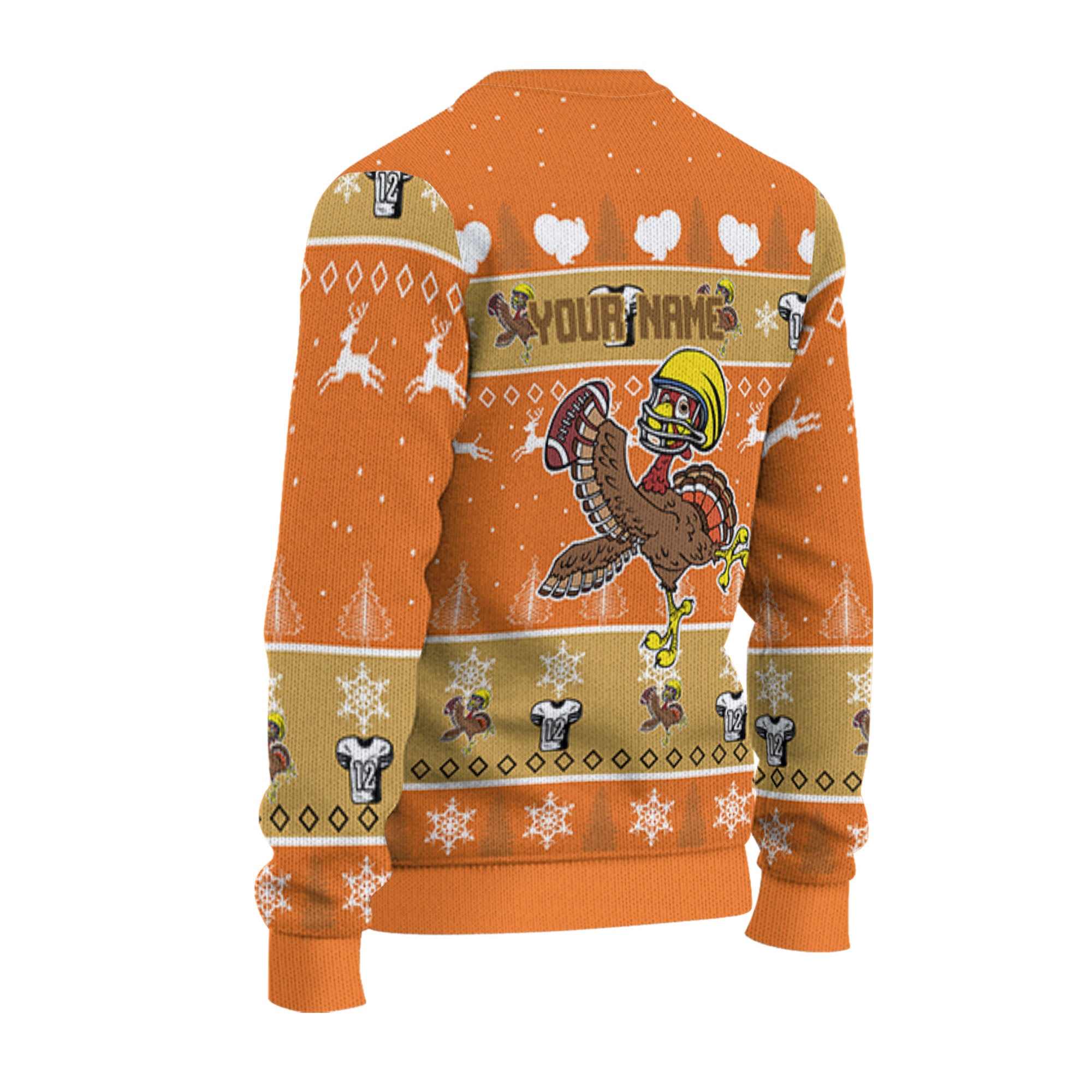 personalize-ugly-thanksgiving-turkey-player-football-orange-nda30-7810