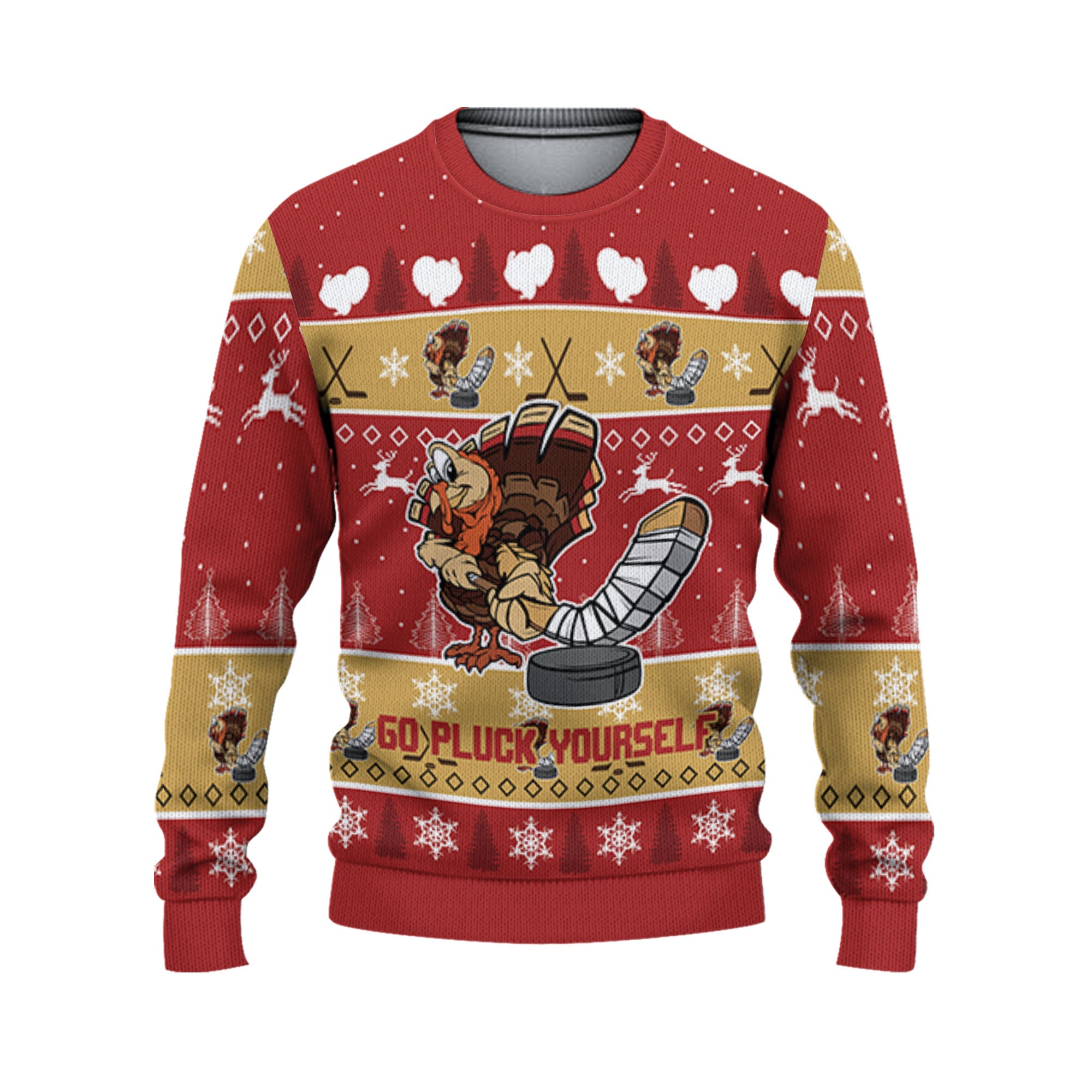 personalize-ugly-thanksgiving-turkey-player-hockey-sport-red-nda29-8787