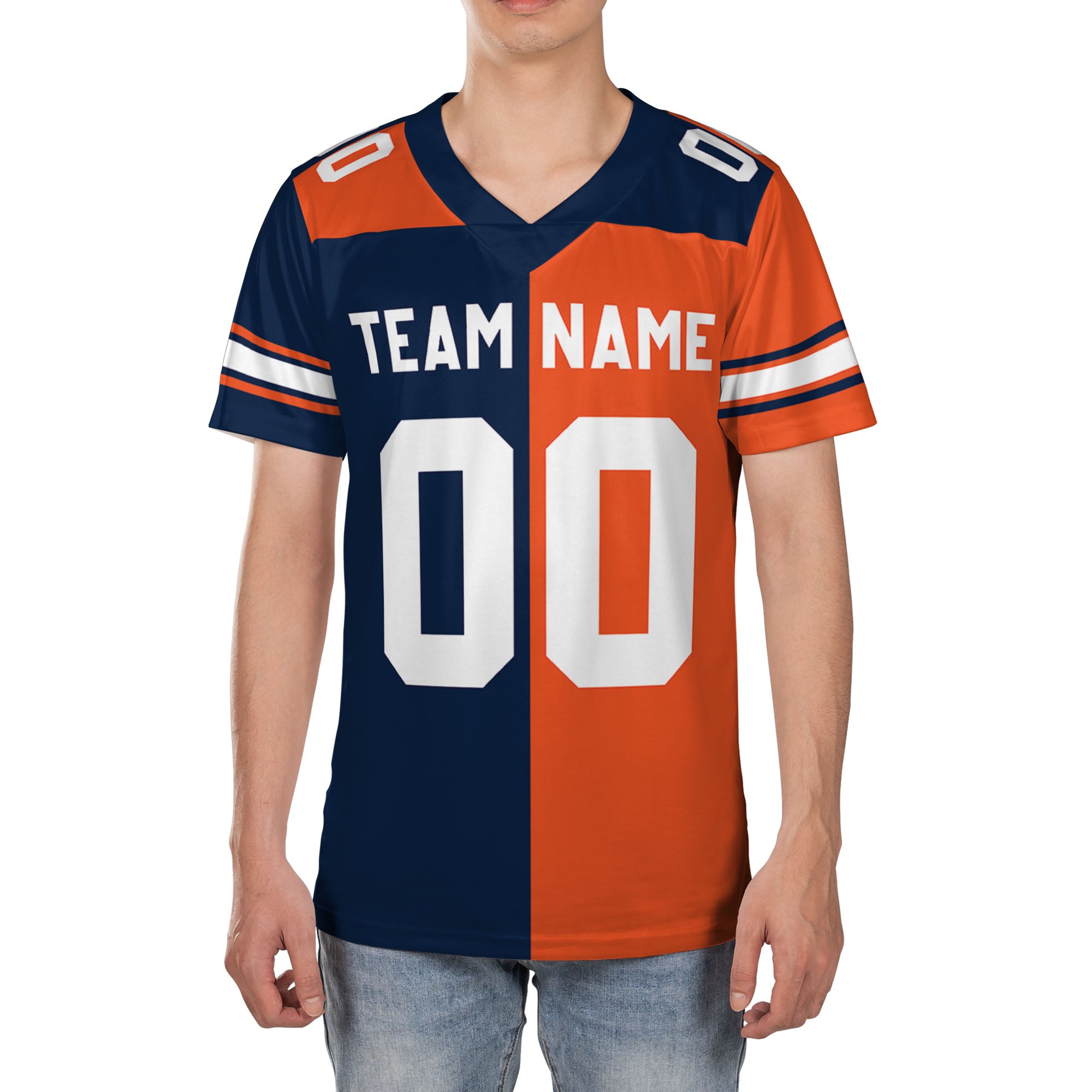 Personalized-Broncons-Jersey-Football-Half-n-Half