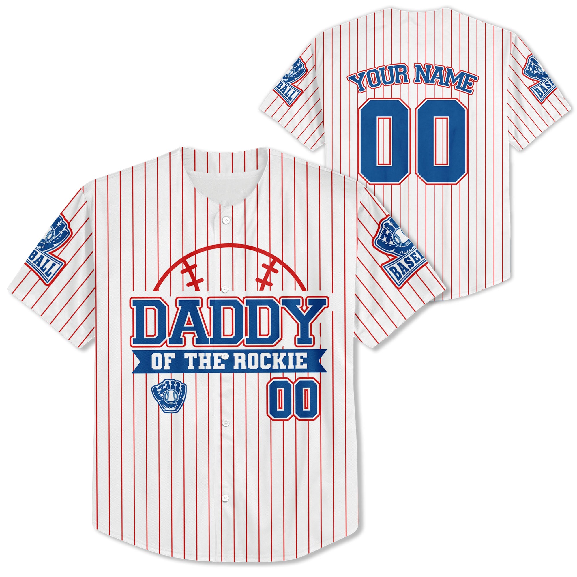 Personalized-Daddy-Of-The-Rockie-Red-Striped