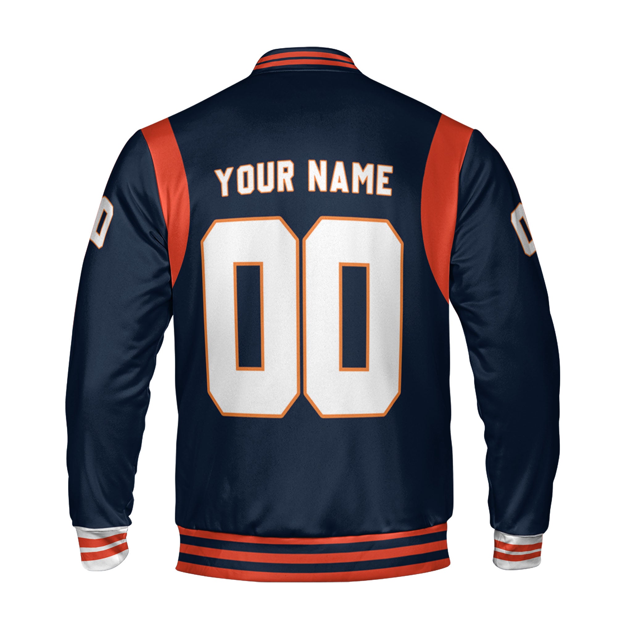 Personalized Famous Team CB Black and Orange Varsity I2
