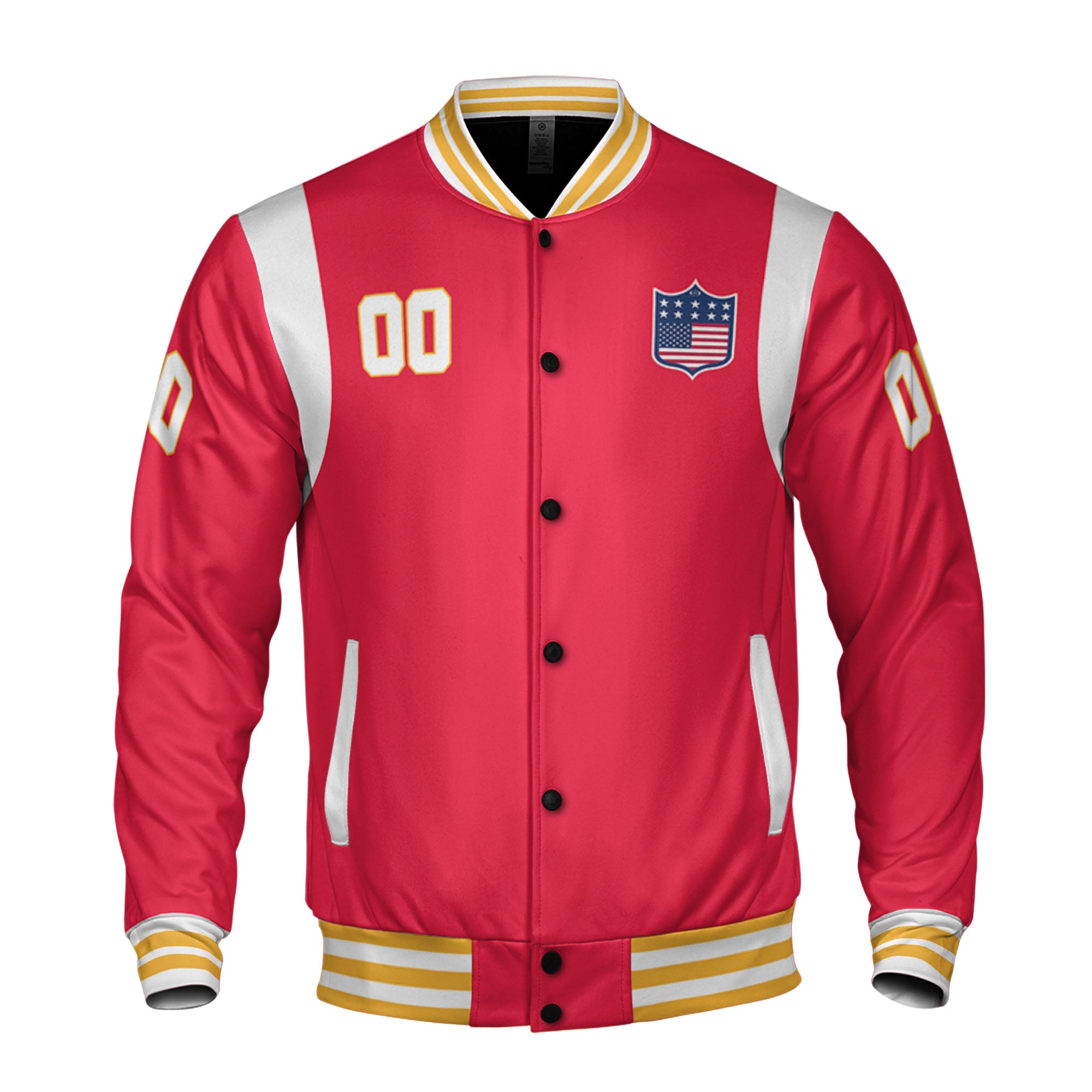 Personalized Famous Team KC Red and Yellow Varsity I2