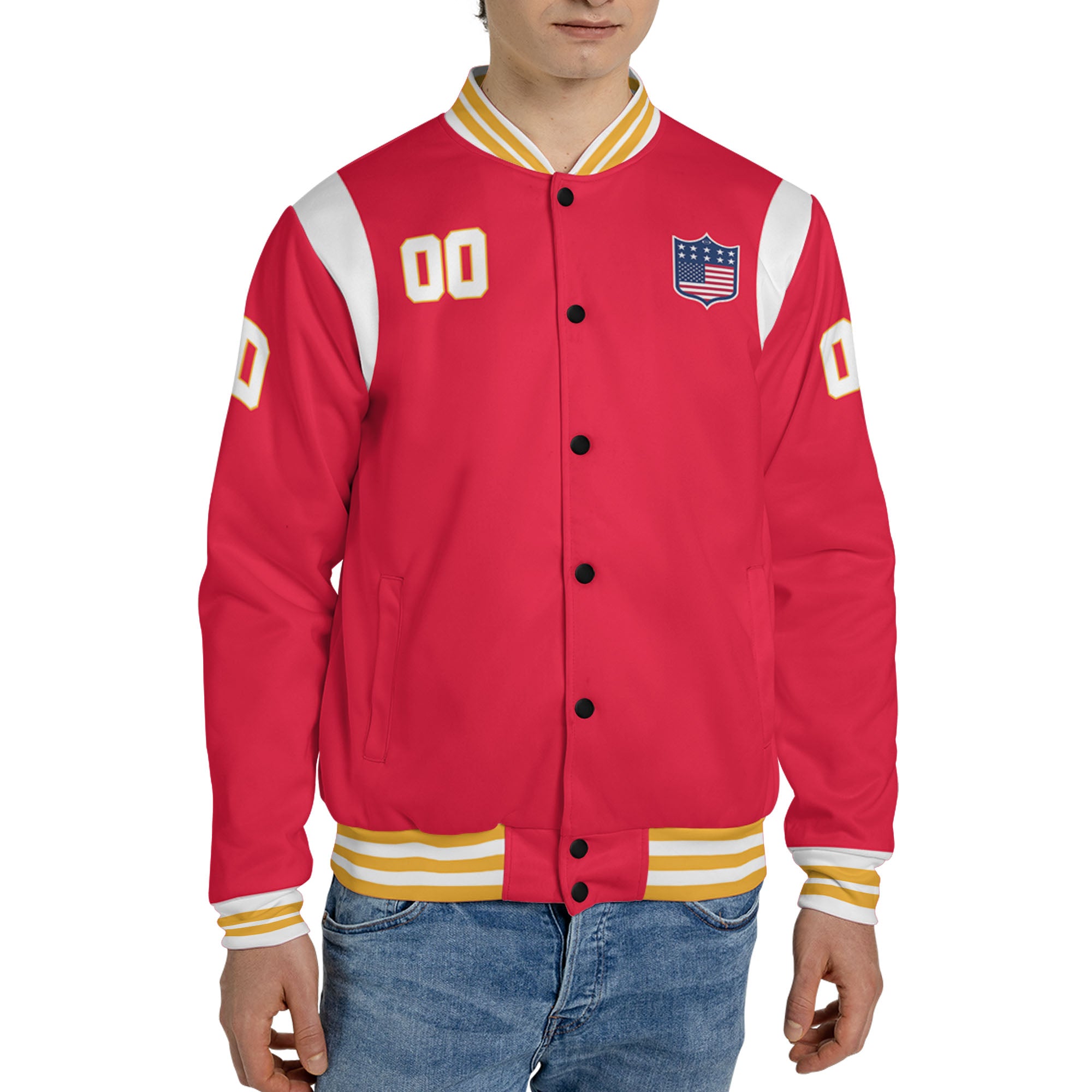 Personalized Famous Team KC Red and Yellow Varsity I2