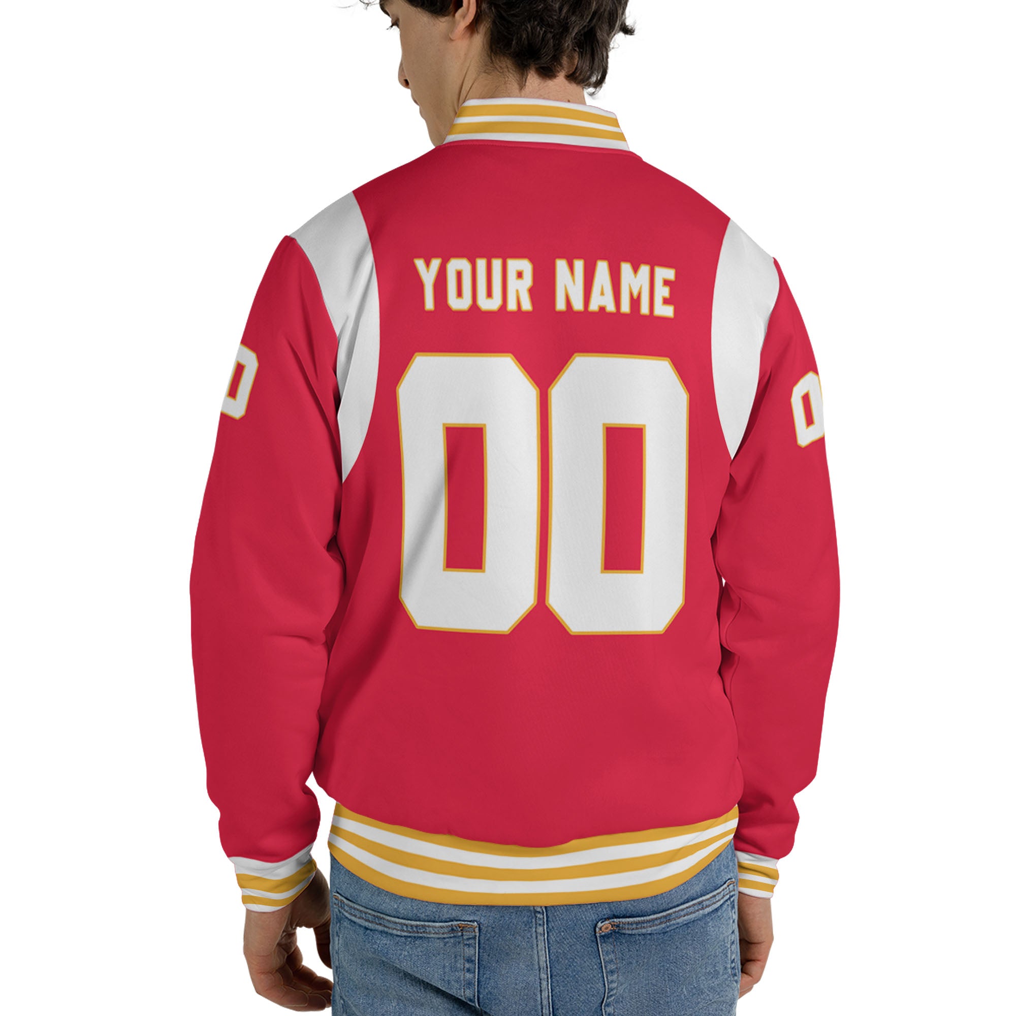 Personalized Famous Team KC Red and Yellow Varsity I2
