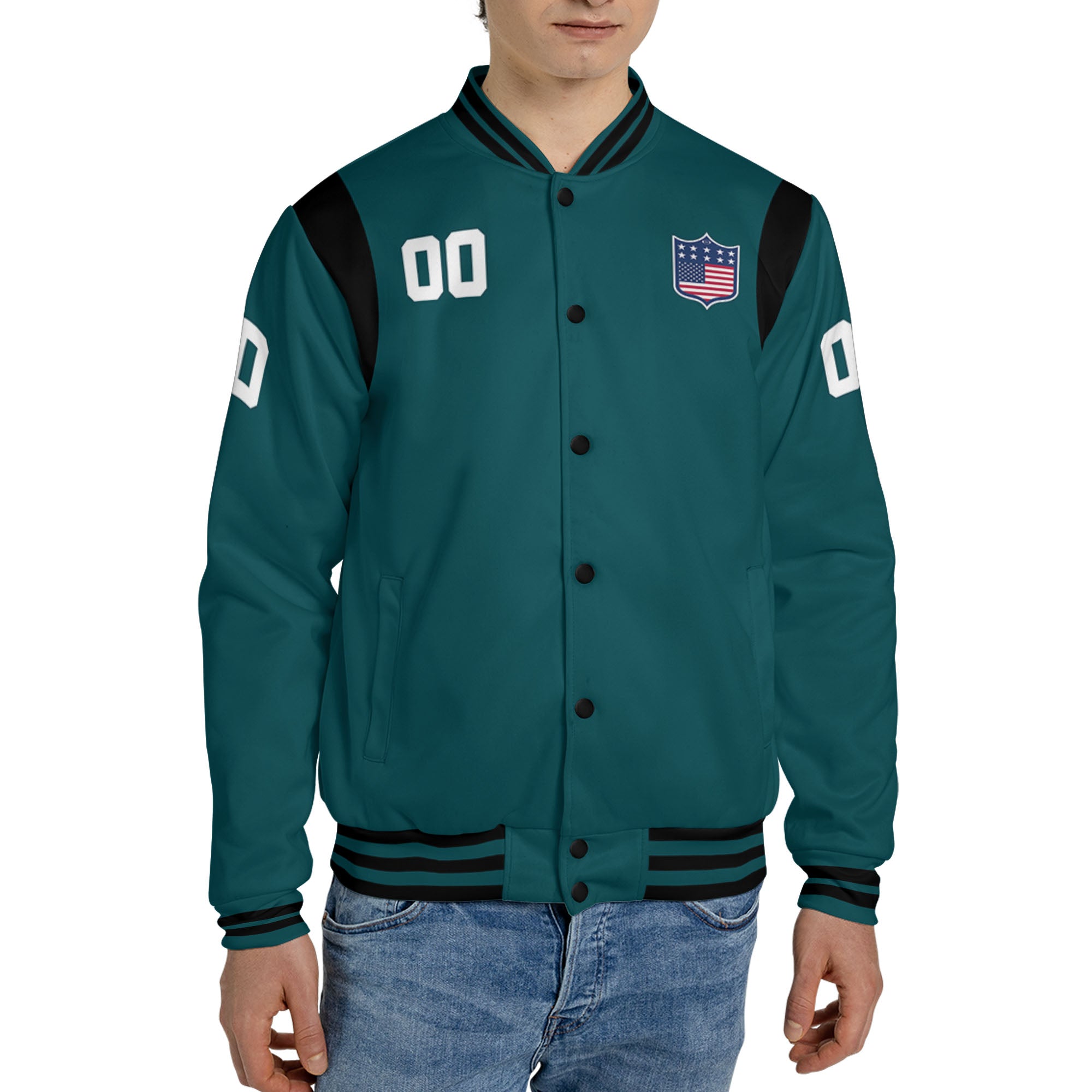 Personalized Famous Team PE Green and Black Varsity I2