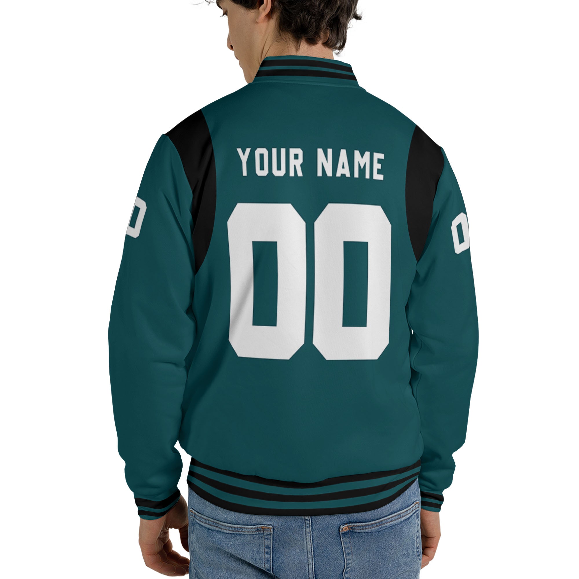 Personalized Famous Team PE Green and Black Varsity I2