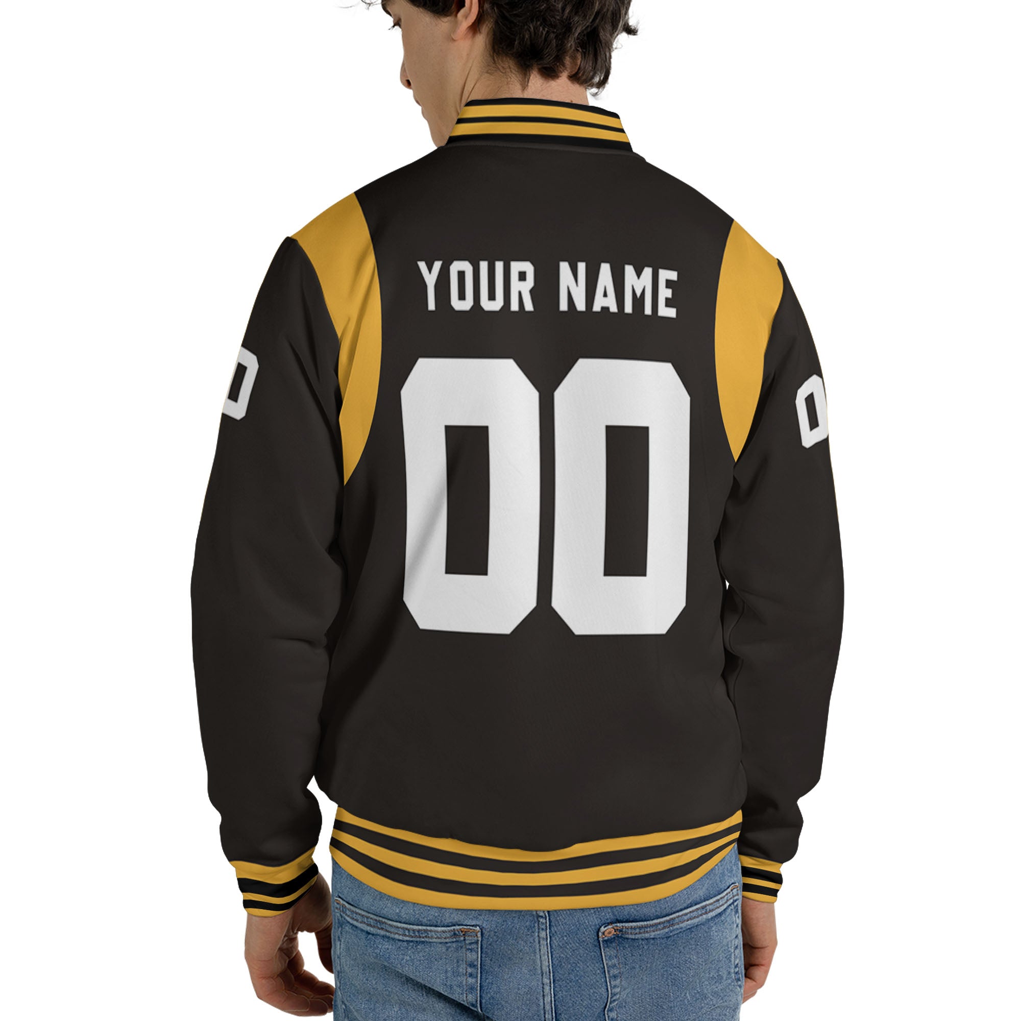 Personalized Famous Team PS Black and Yellow Varsity I2