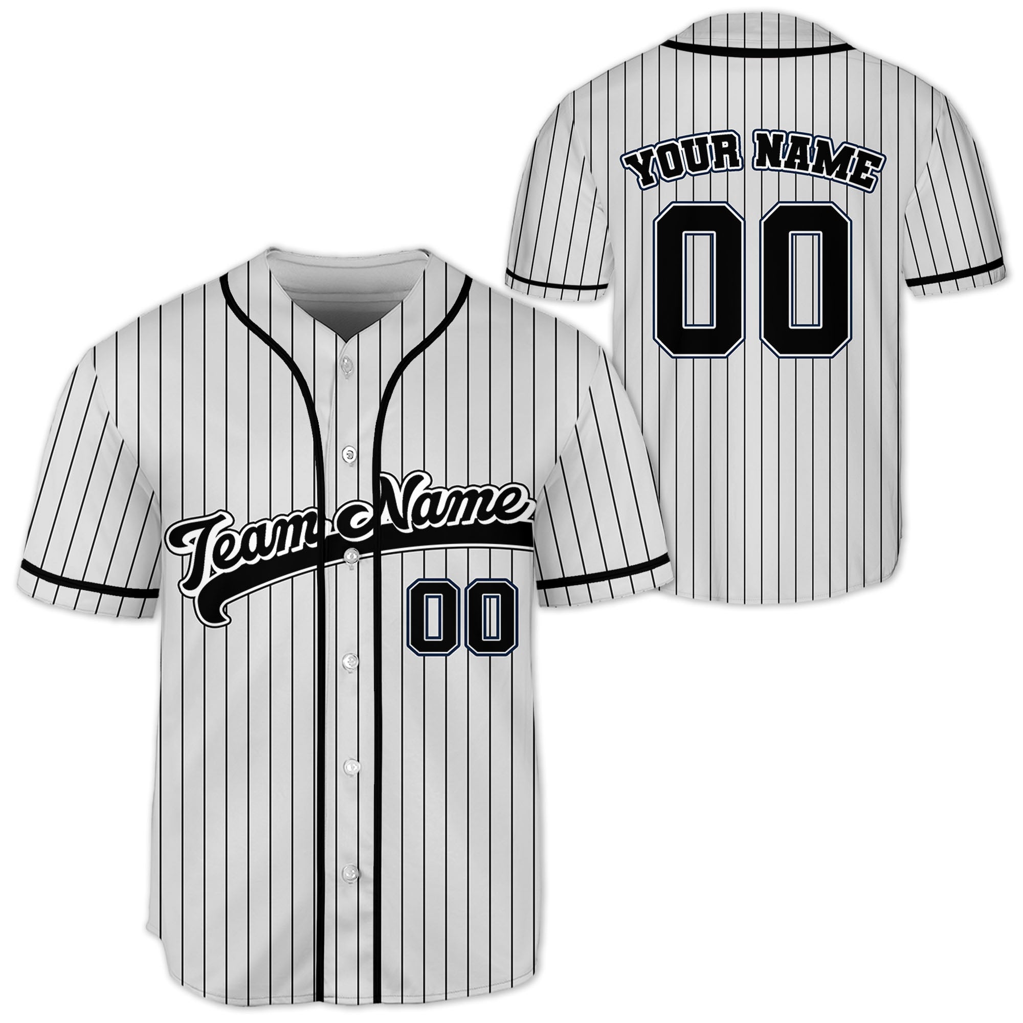 Personalized-Name-Custom-Collection-Grey-Striped-Black