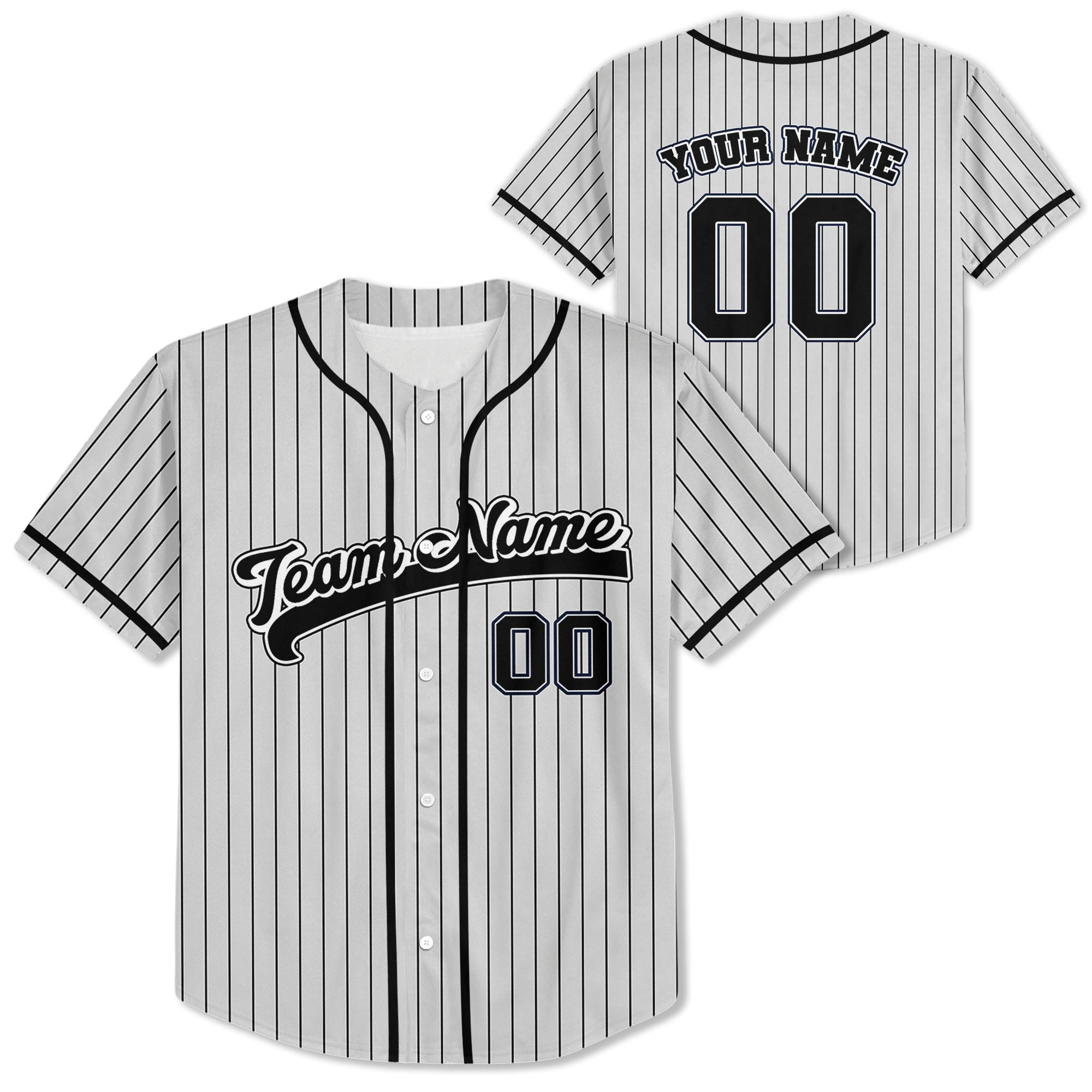 Personalized-Name-Custom-Collection-Grey-Striped-Black