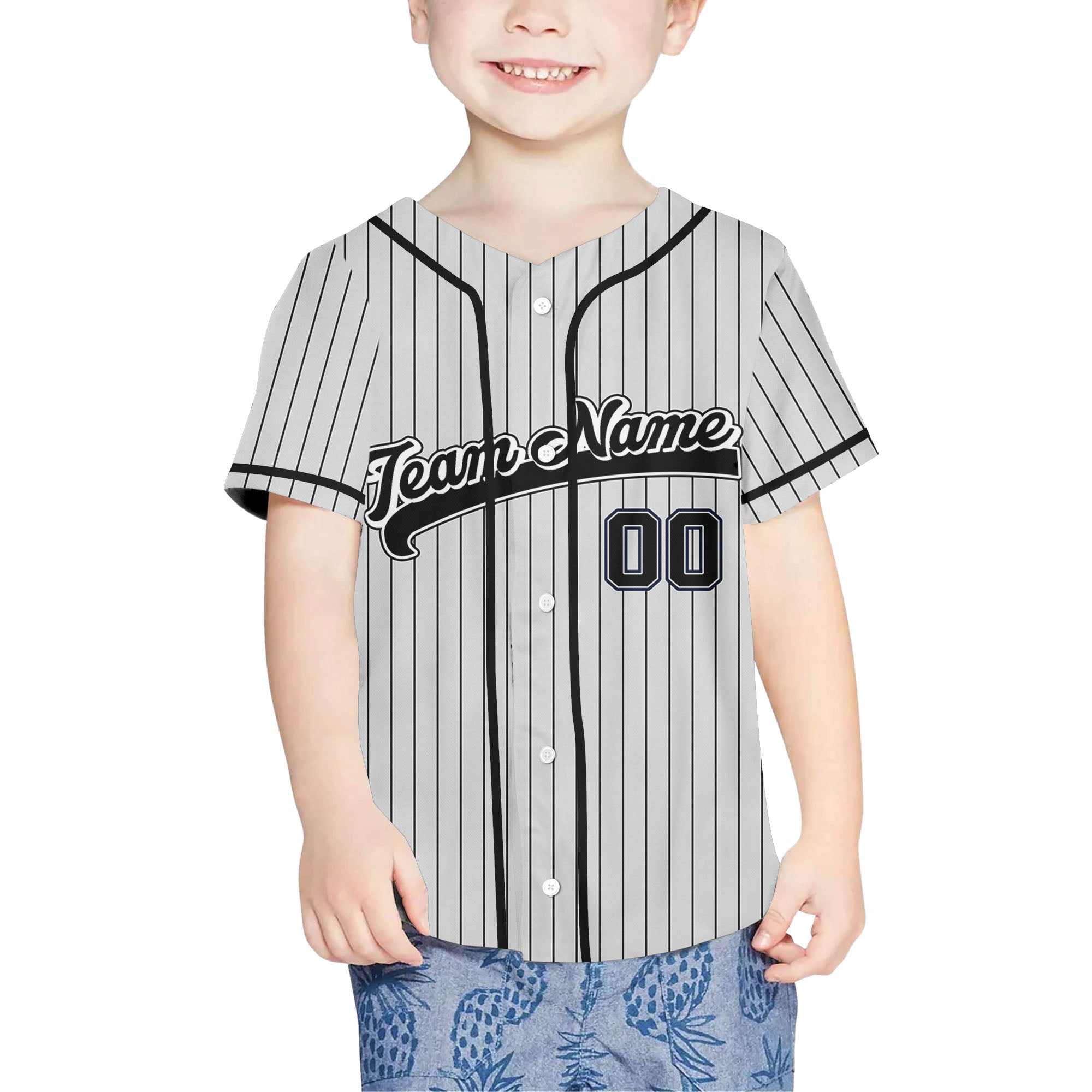 Personalized-Name-Custom-Collection-Grey-Striped-Black