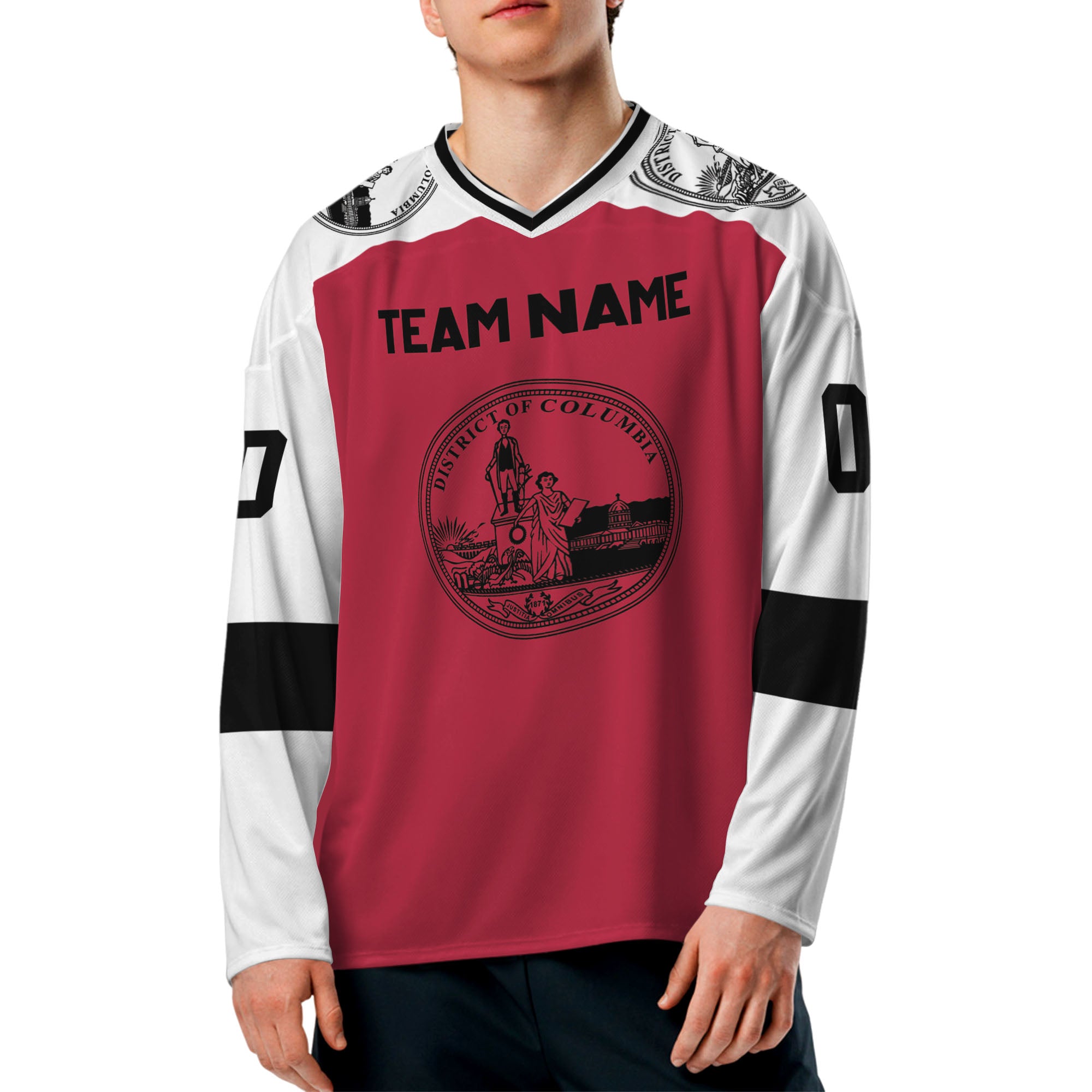 personalized-number-hockey-jersey-i21-red-white-7260