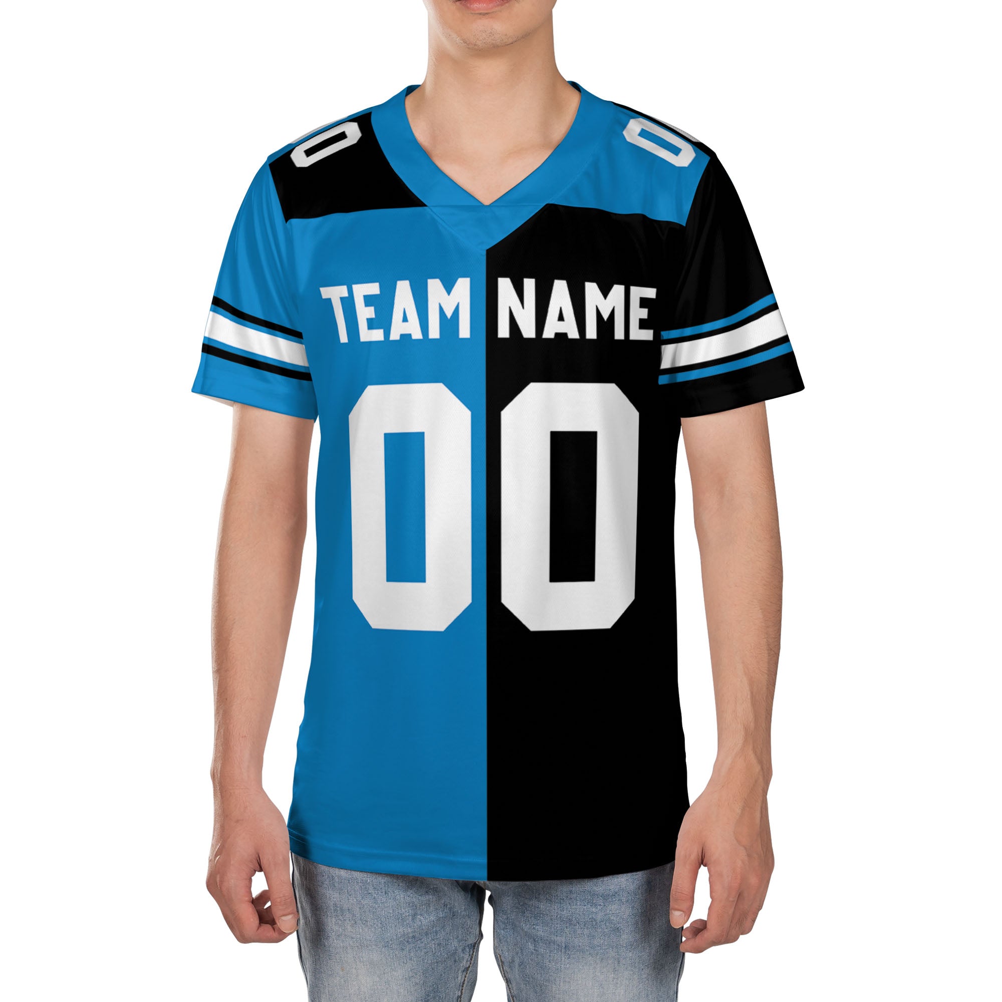 Personalized-Pantherrs-Jersey-Football-Half-n-Half