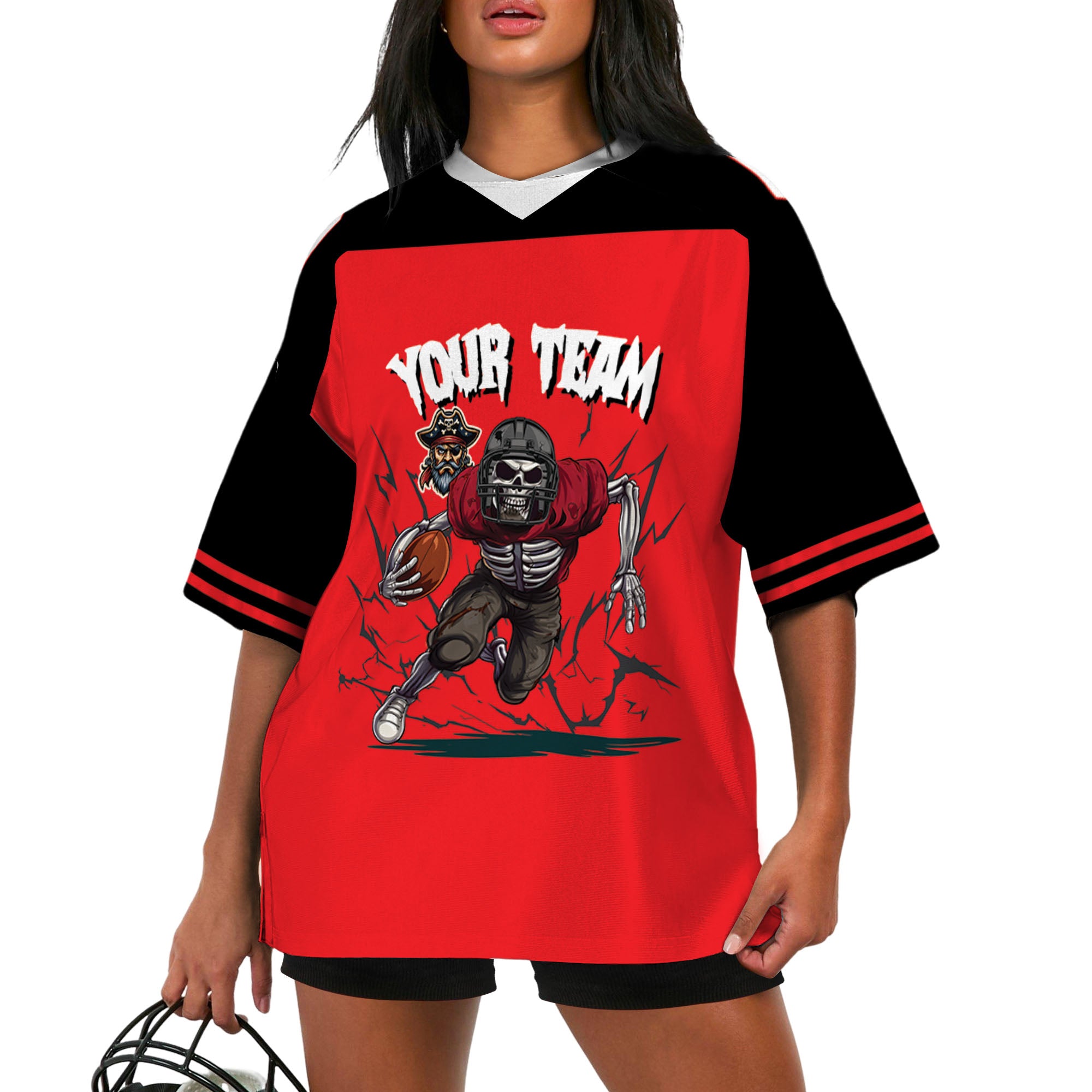 personalized-skeleton-football-jersey-football-custom-red-black-i2-2658