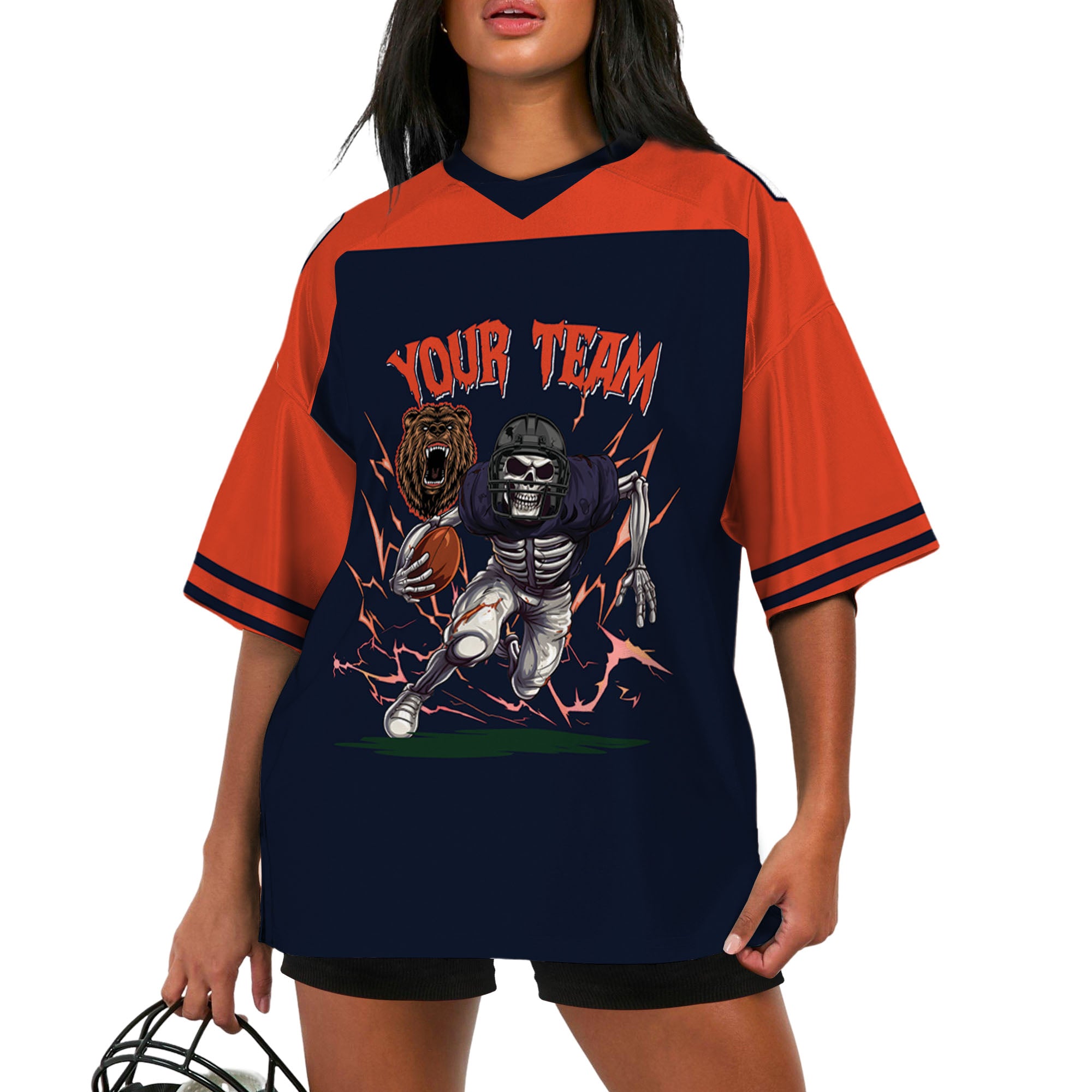 personalized-skeleton-football-jersey-football-custom-black-orange-i2-5374