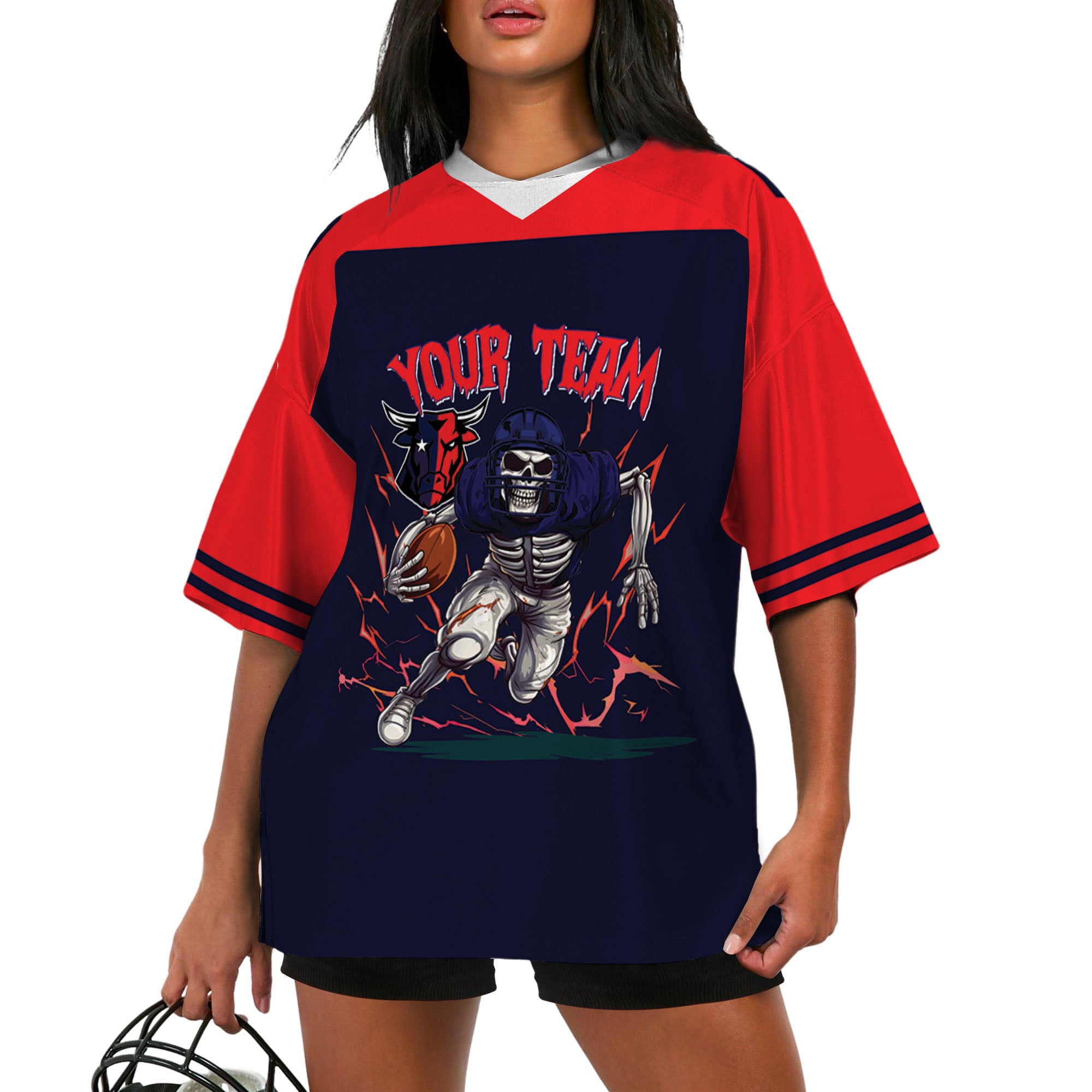 personalized-skeleton-football-jersey-football-custom-navy-red-i2-5972