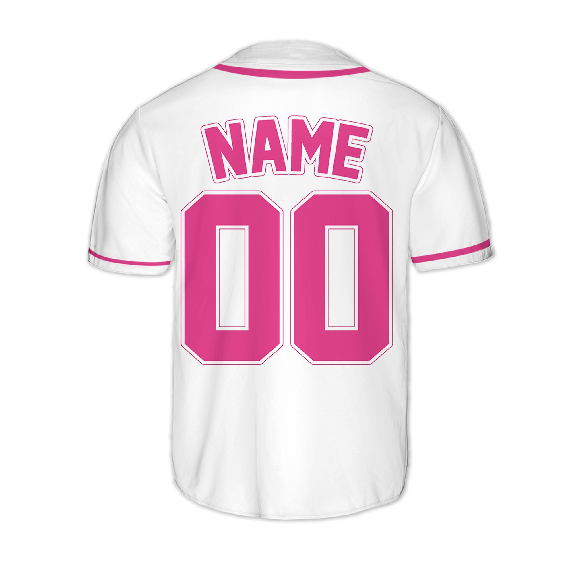 Personalized-Team-Name-And-Number-Baseball-Jersey-Custom-Design-Pink-Color-Collection-Pink-Custom-Text
