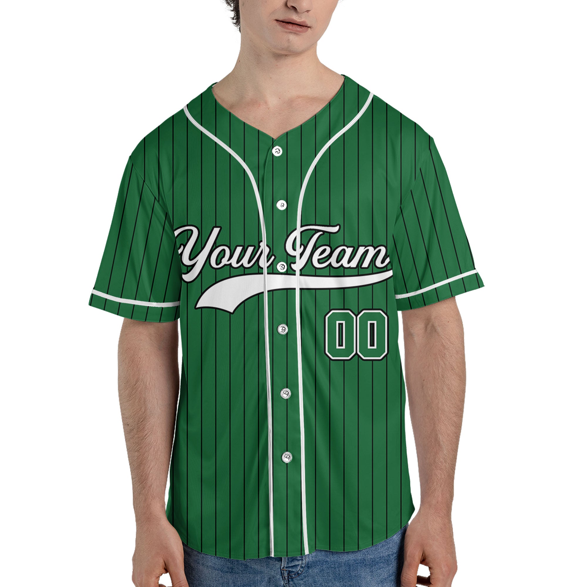 Personalized-Team-Name-And-Number-Collection-Green-Striped