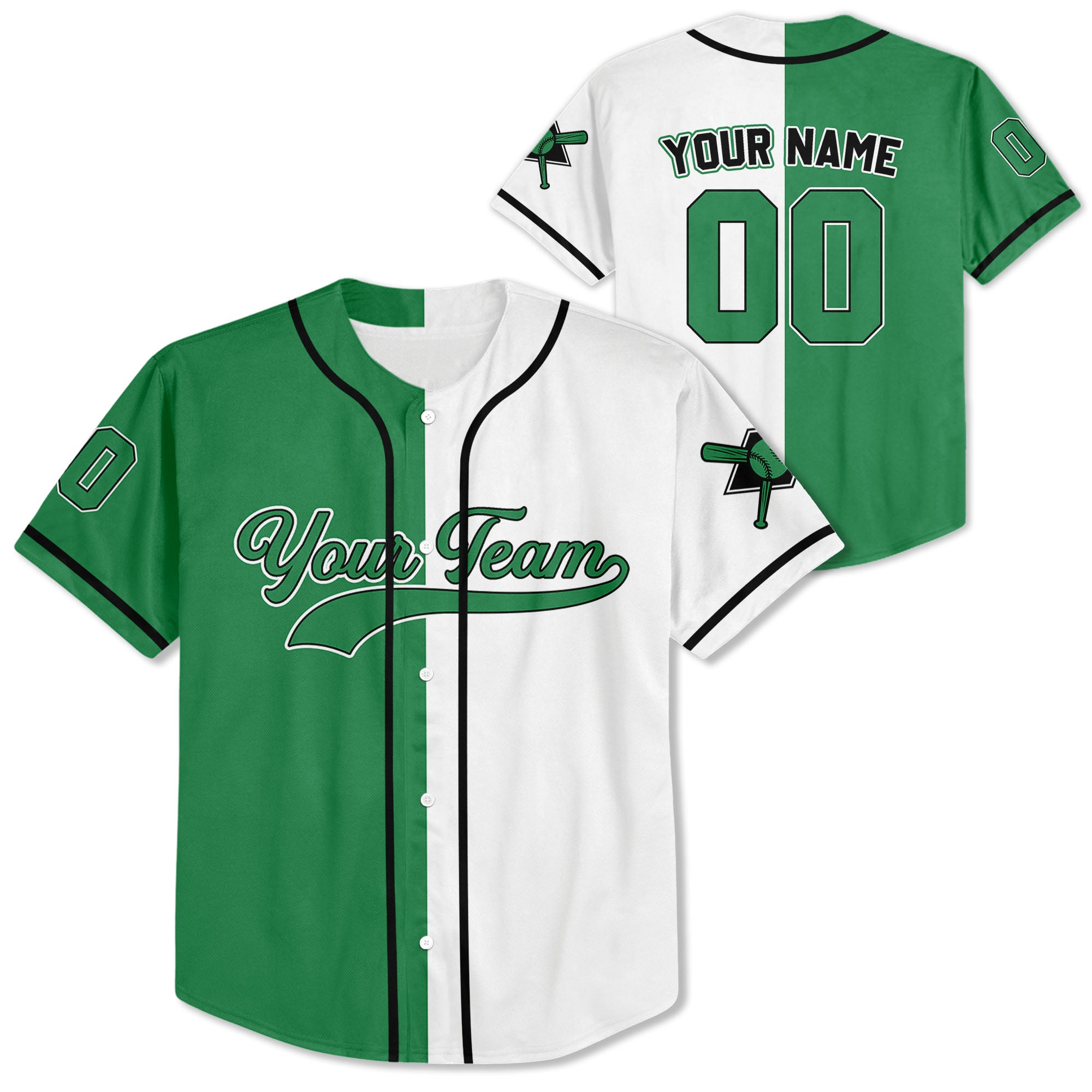 Personalized-Team-Name-And-Number-Collection-Green-White