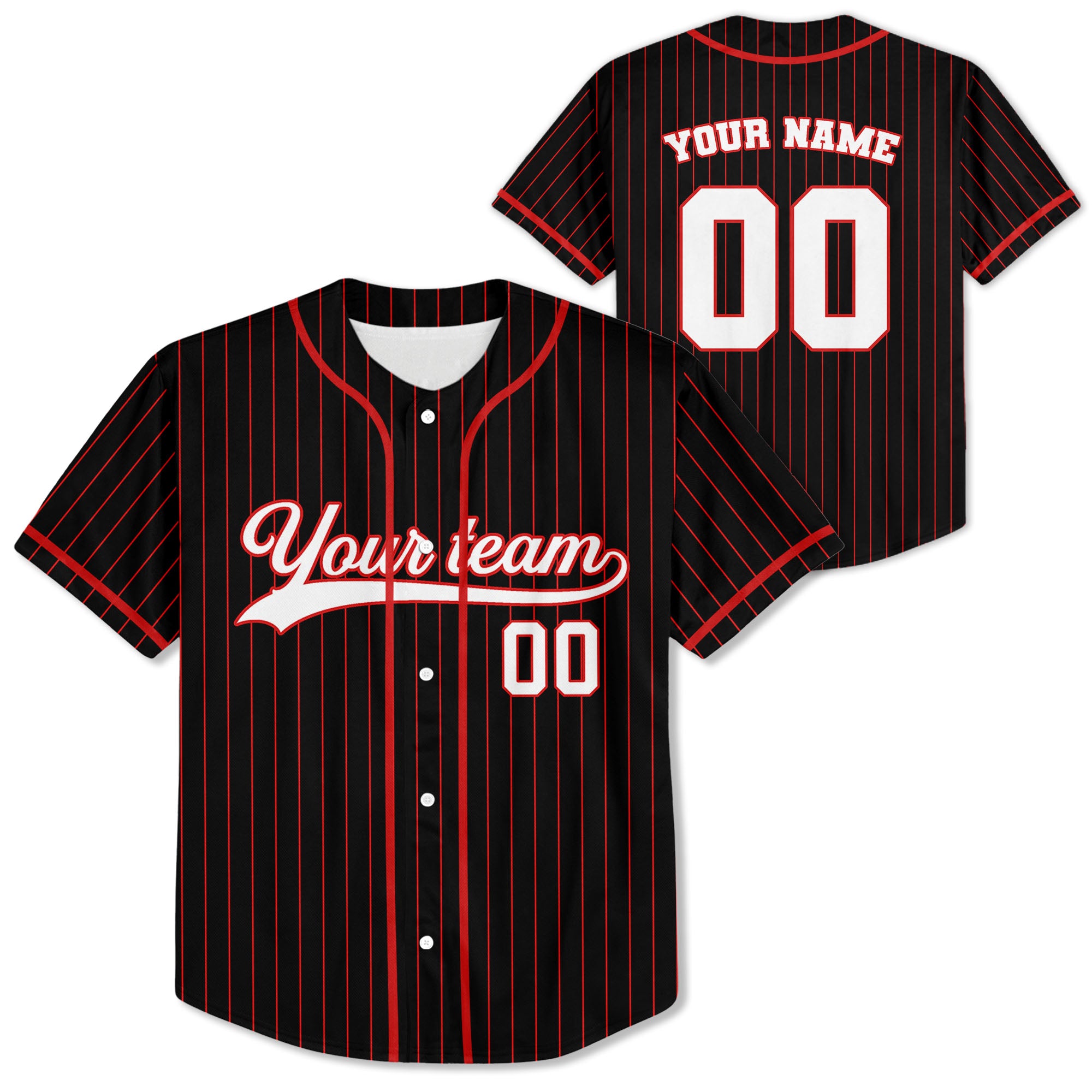 Personalized-Team-Name-And-Number-Collection-Lover-Black-Red