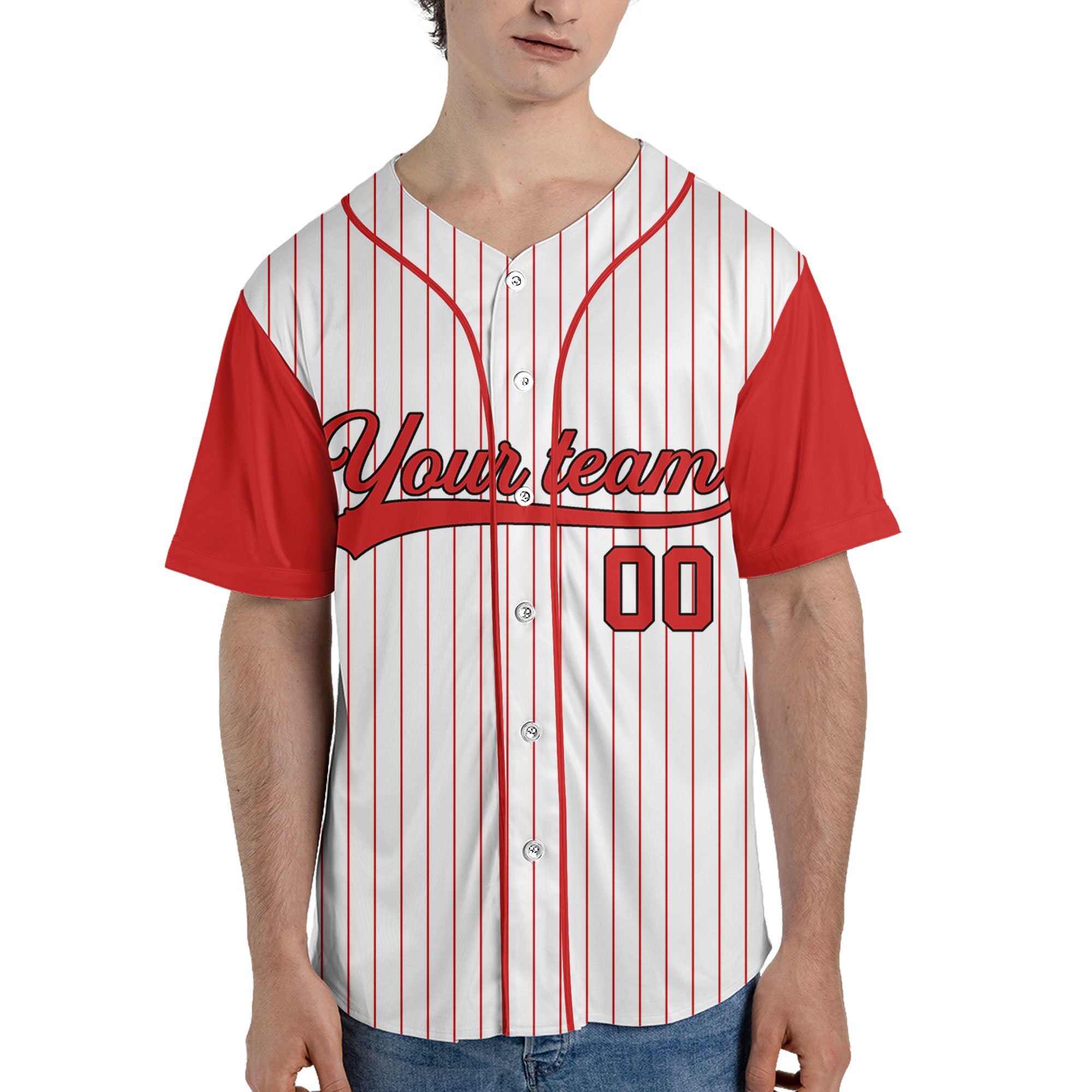 Personalized-Team-Name-And-Number-Collection-Lover-White-Red-Sleeve