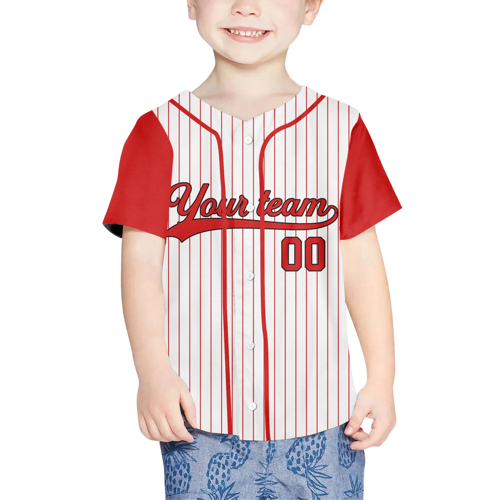 Personalized-Team-Name-And-Number-Collection-Lover-White-Red-Sleeve