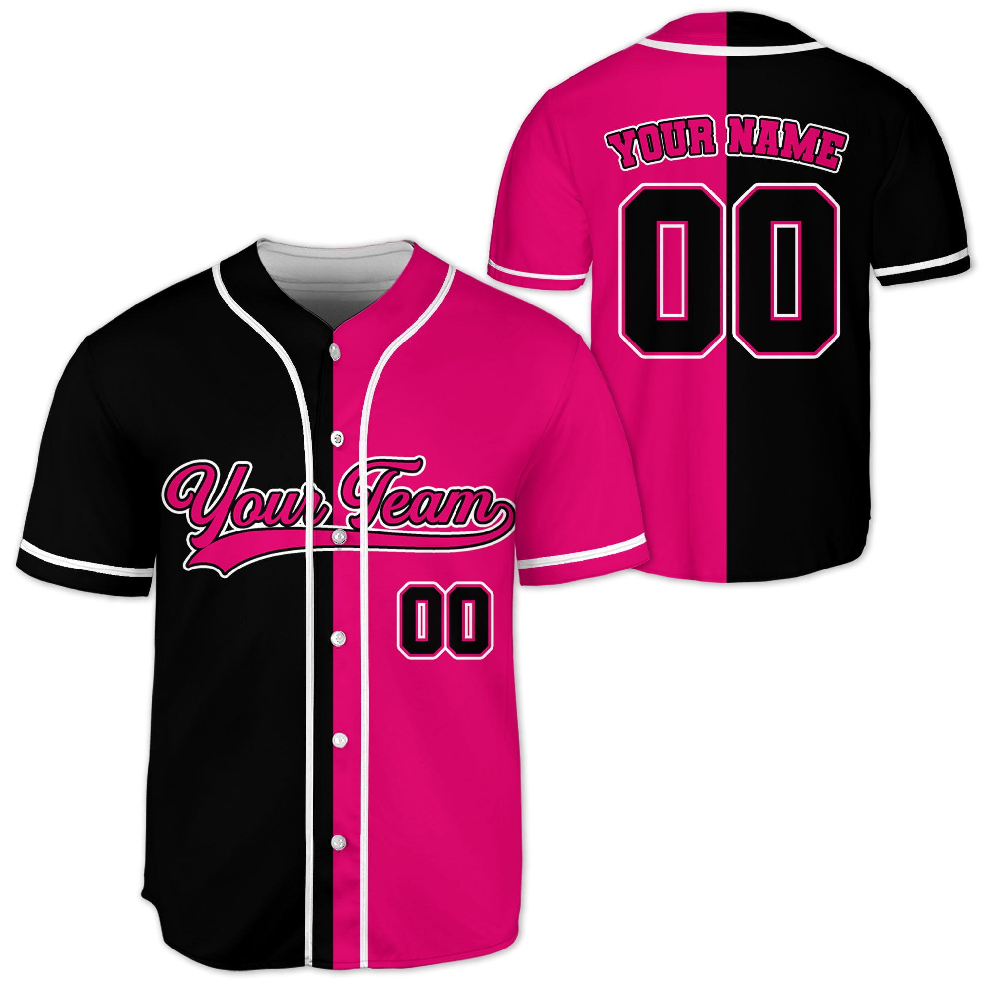 Personalized-Team-Name-And-Number-Collection-Pink-And-Black