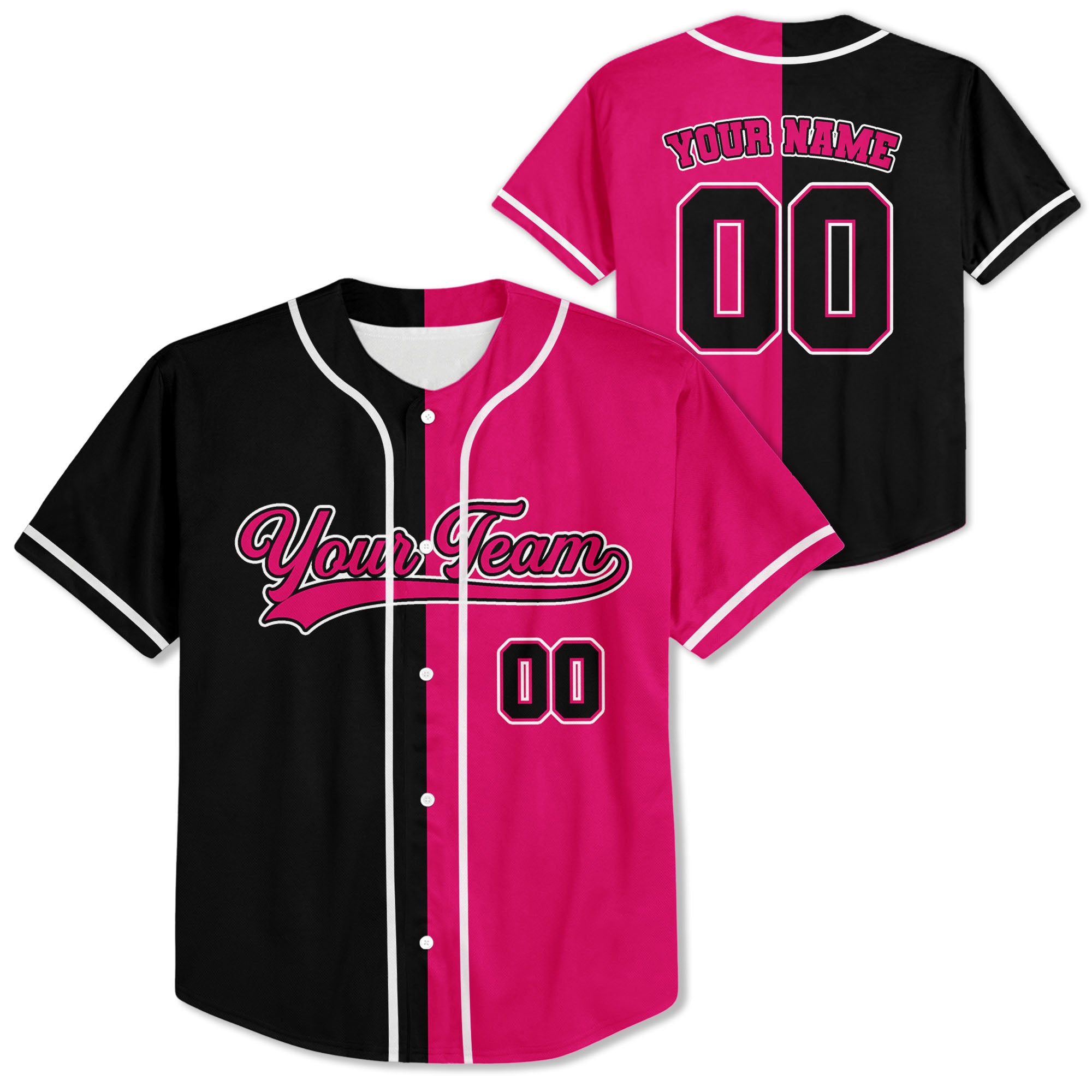 Personalized-Team-Name-And-Number-Collection-Pink-And-Black