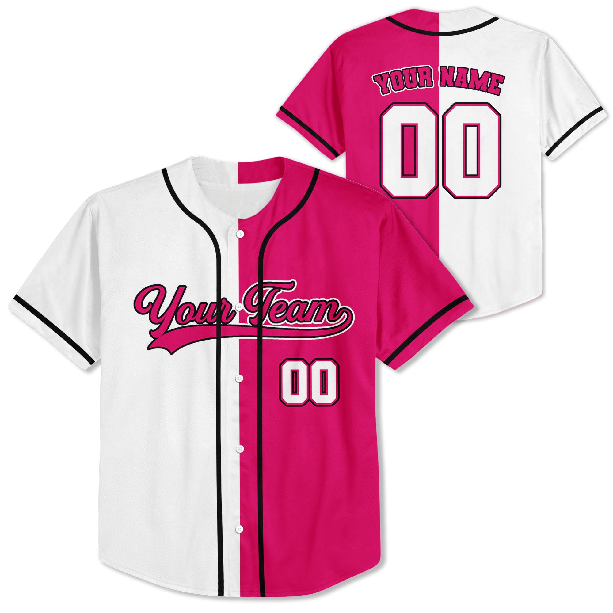 Personalized-Team-Name-And-Number-Collection-Pink-And-White