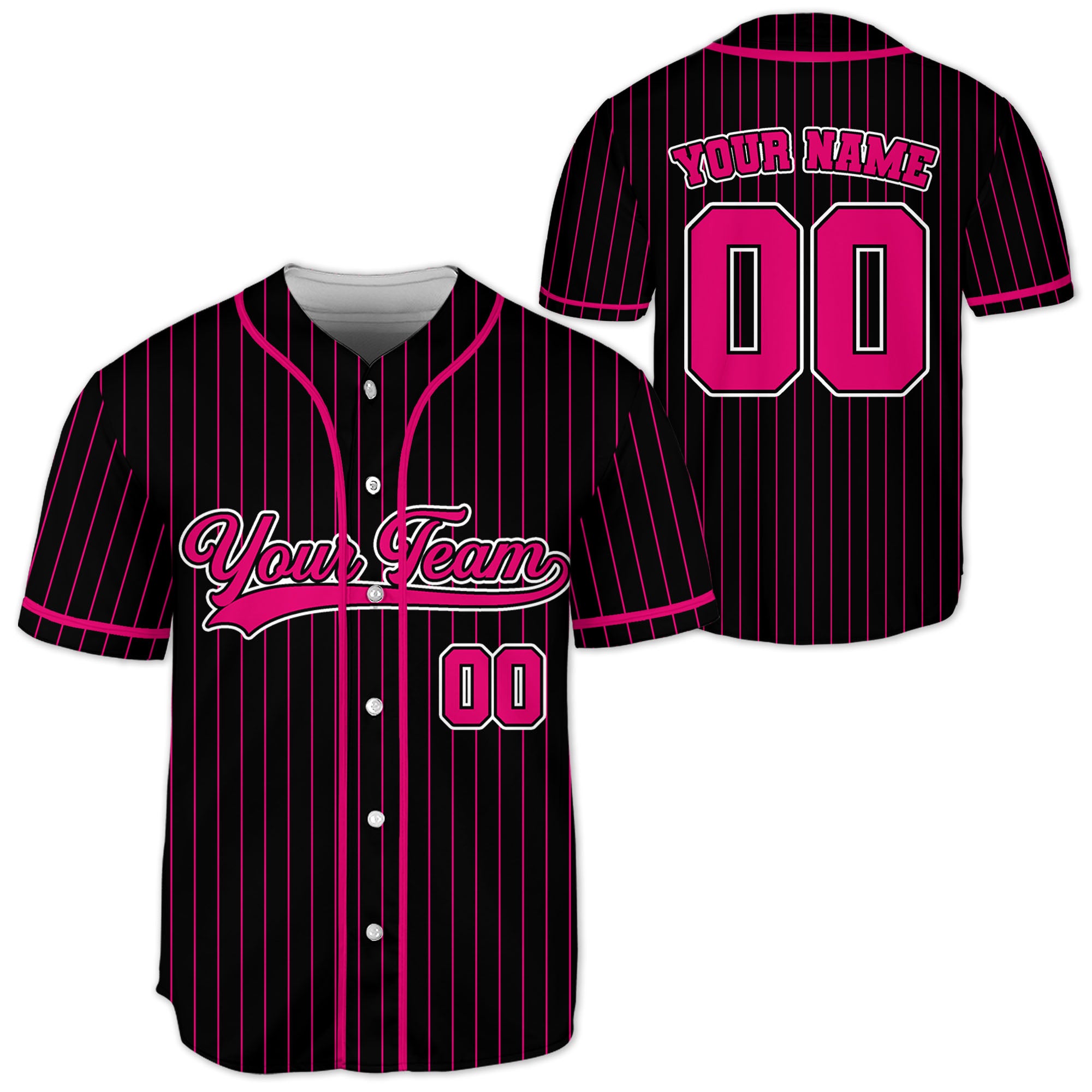 Personalized-Team-Name-And-Number-Collection-Pink-Black-Striped