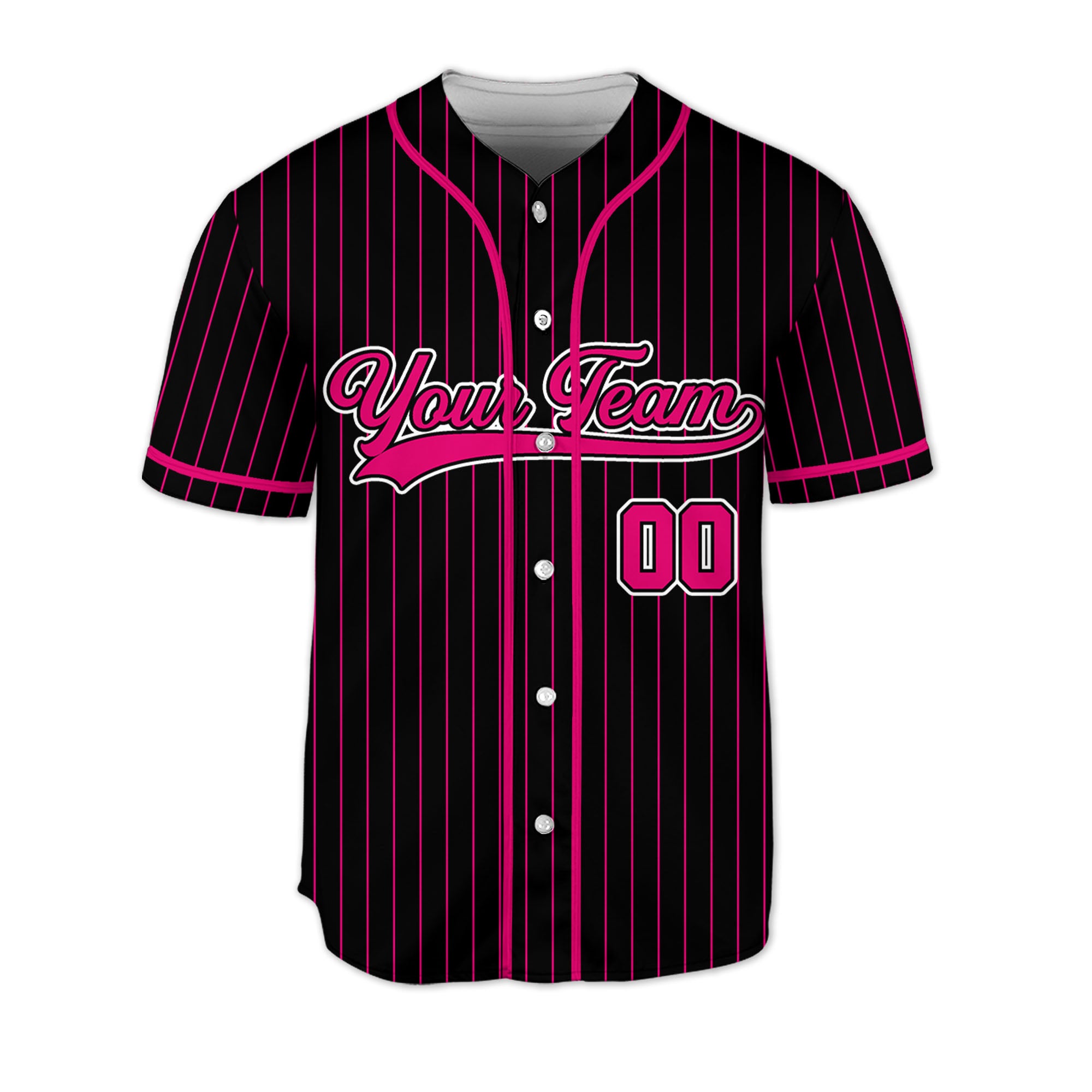 Personalized-Team-Name-And-Number-Collection-Pink-Black-Striped