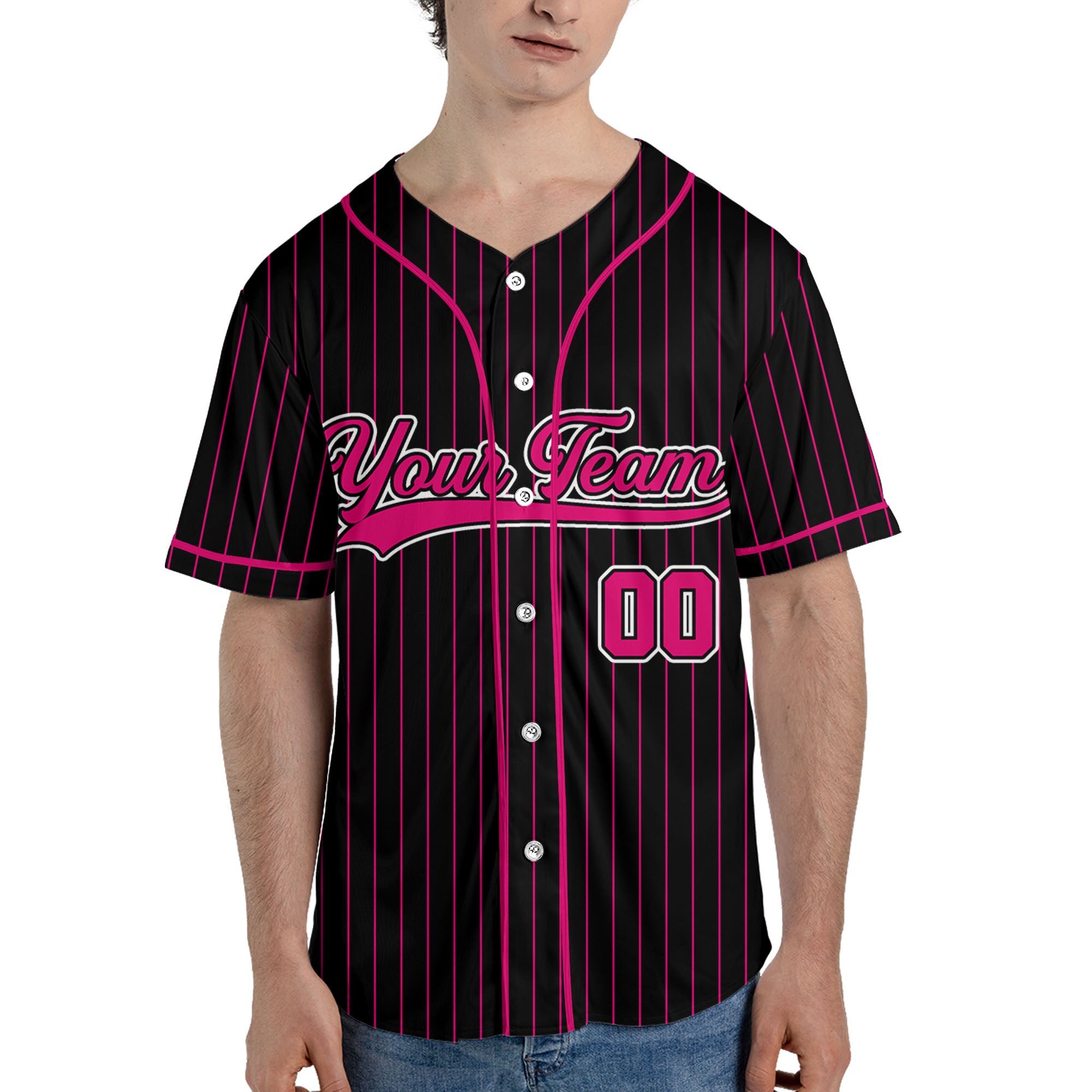 Personalized-Team-Name-And-Number-Collection-Pink-Black-Striped