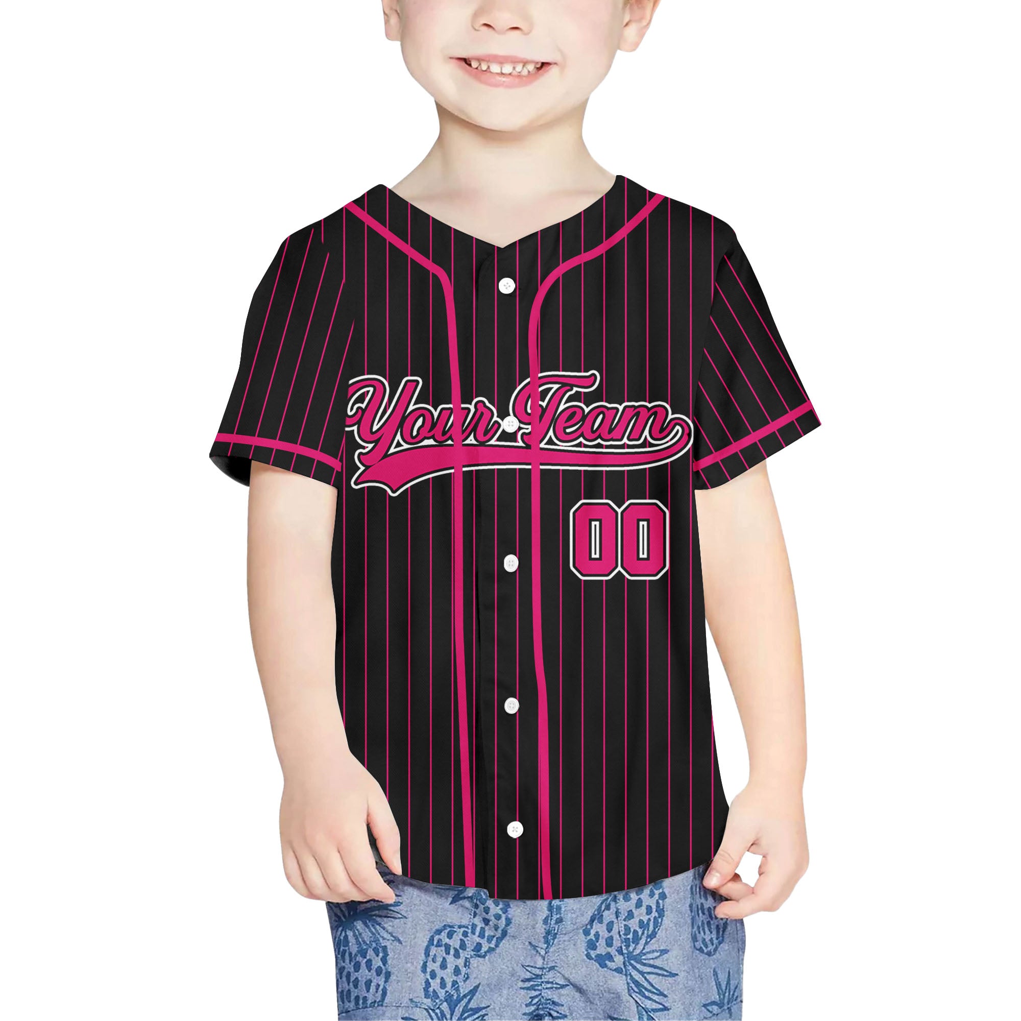 Personalized-Team-Name-And-Number-Collection-Pink-Black-Striped