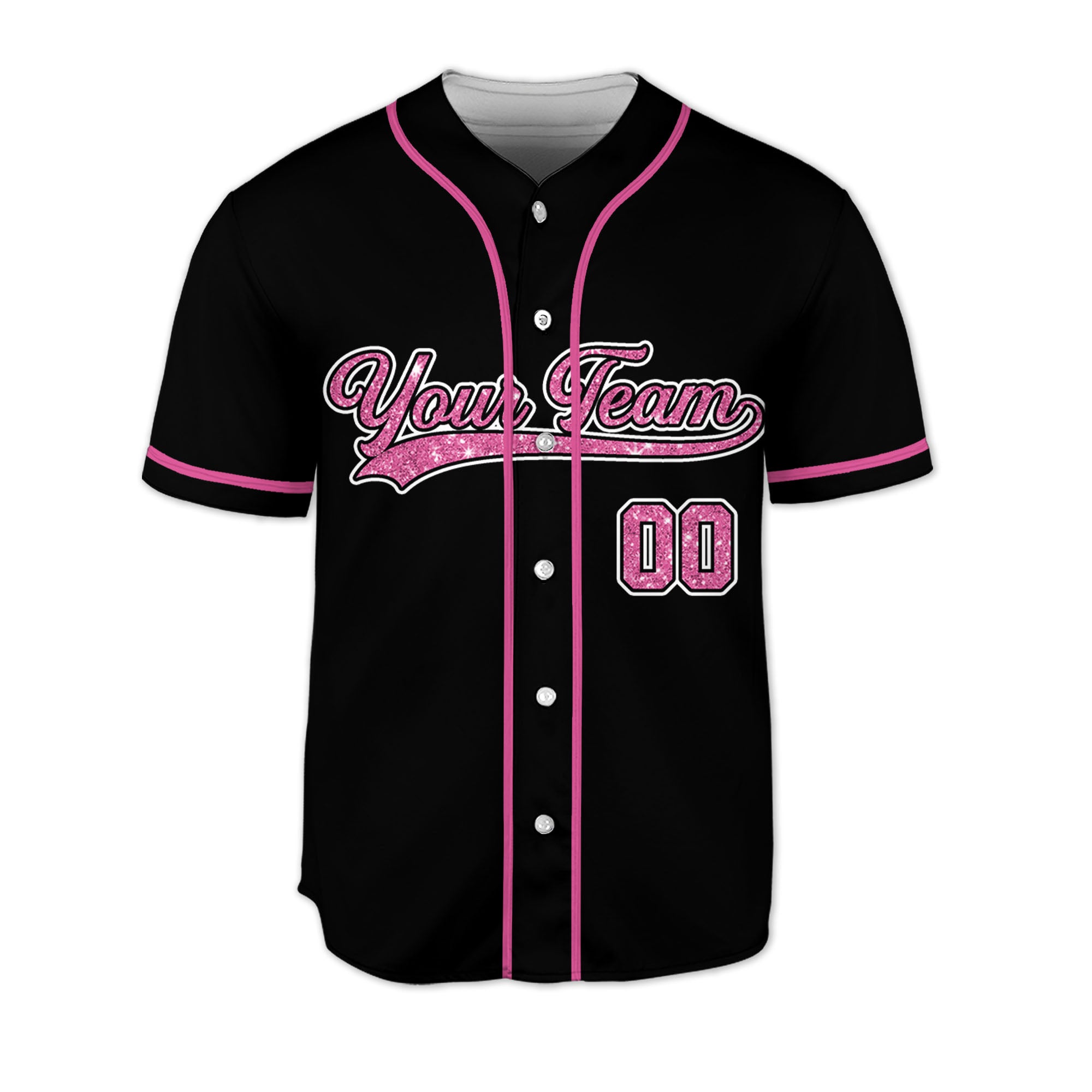 Personalized-Team-Name-And-Number-Collection-Pink-Glitter