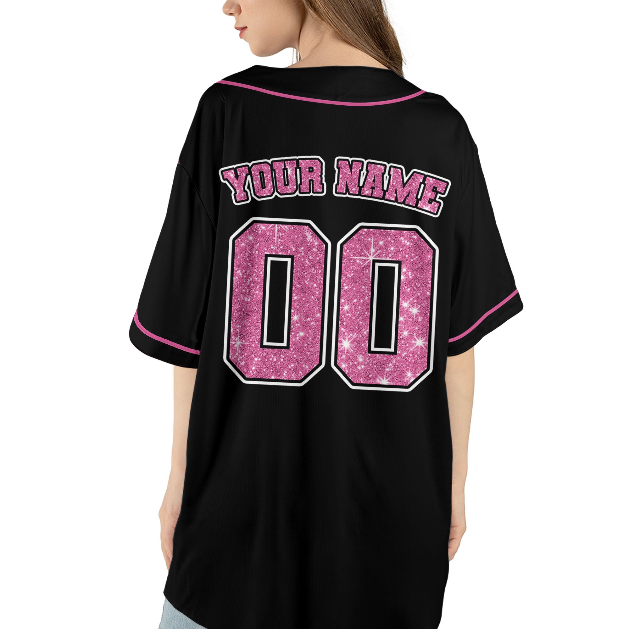 Personalized-Team-Name-And-Number-Collection-Pink-Glitter