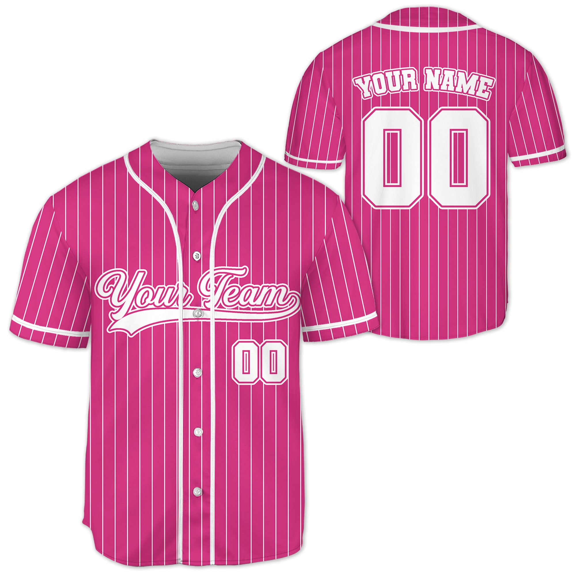 Personalized-Team-Name-And-Number-Collection-Pink-Striped-White